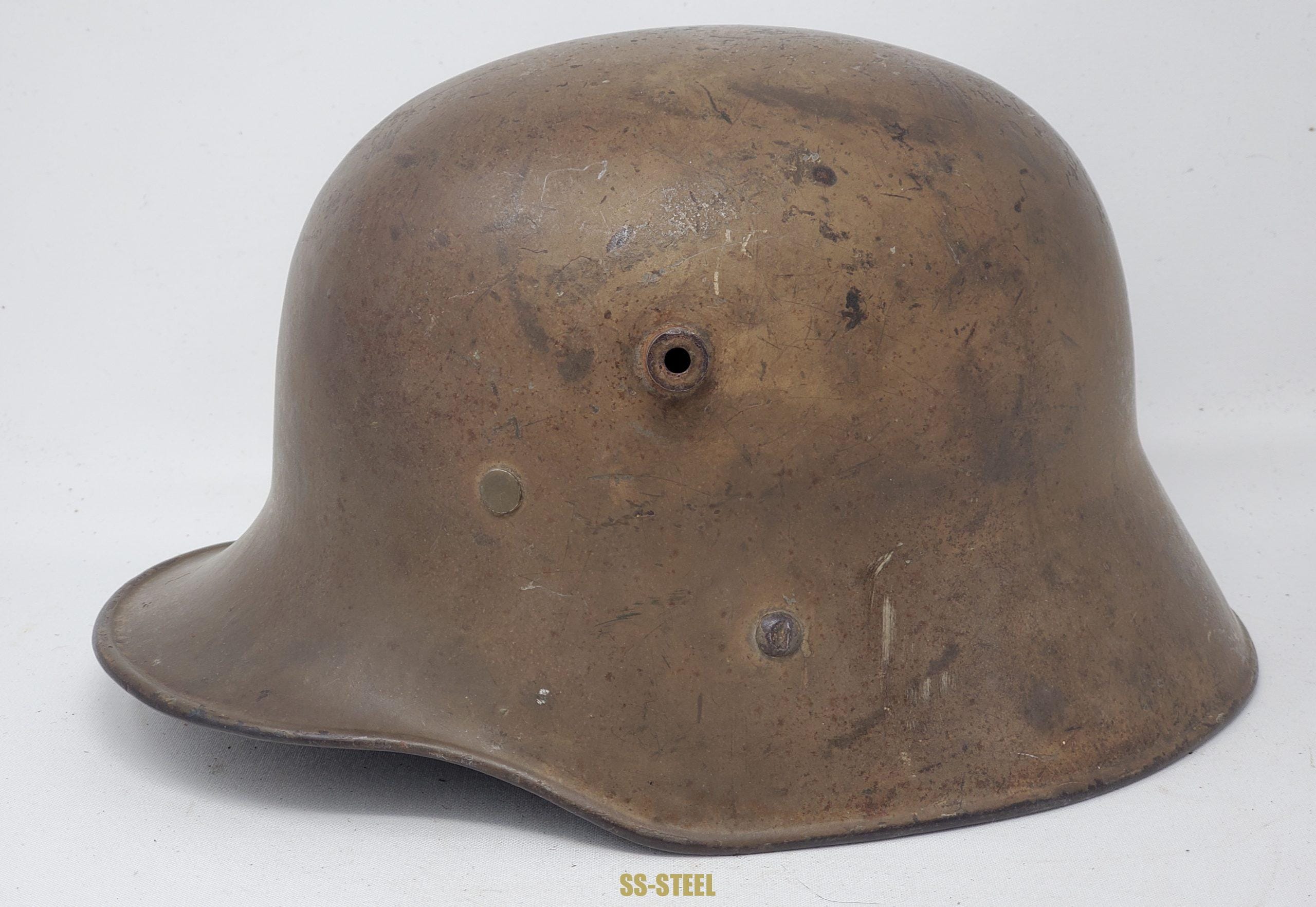 RESERVED (sp) Austrian WWI M16 Helmet, Factory Finish - Image 4