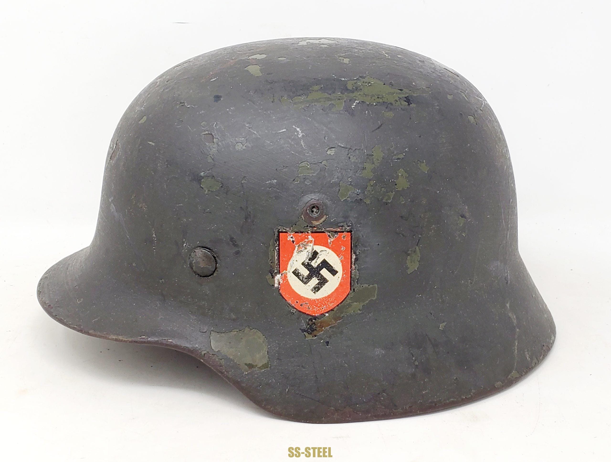 Stunning, Service Used SS-VT / Waffen-SS M35 Helmet - Image 6