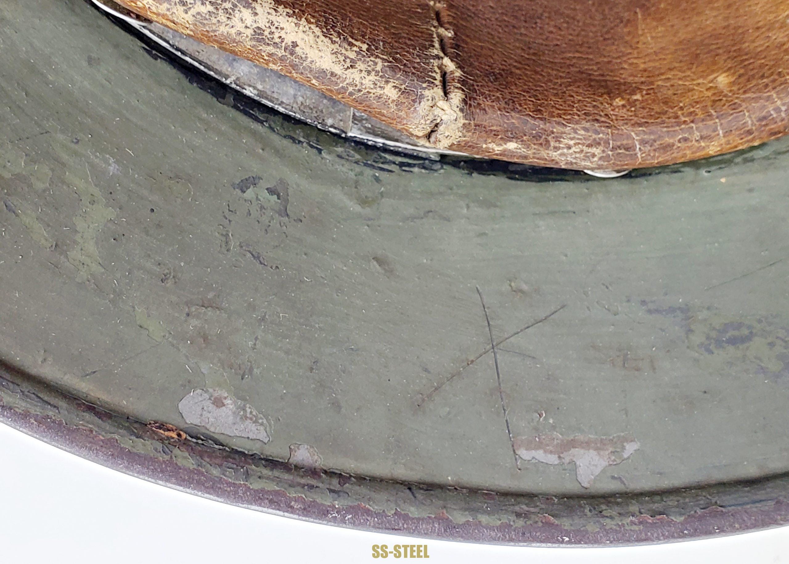 Stunning, Service Used SS-VT / Waffen-SS M35 Helmet - Image 16