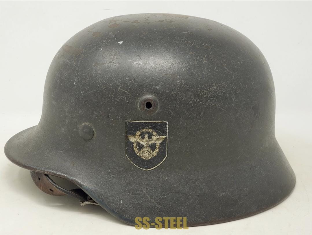Sharp, Service Used M40 Polizei Helmet by Quist