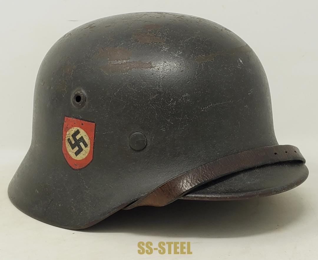 Sharp, Service Used M40 Polizei Helmet by Quist - Image 14