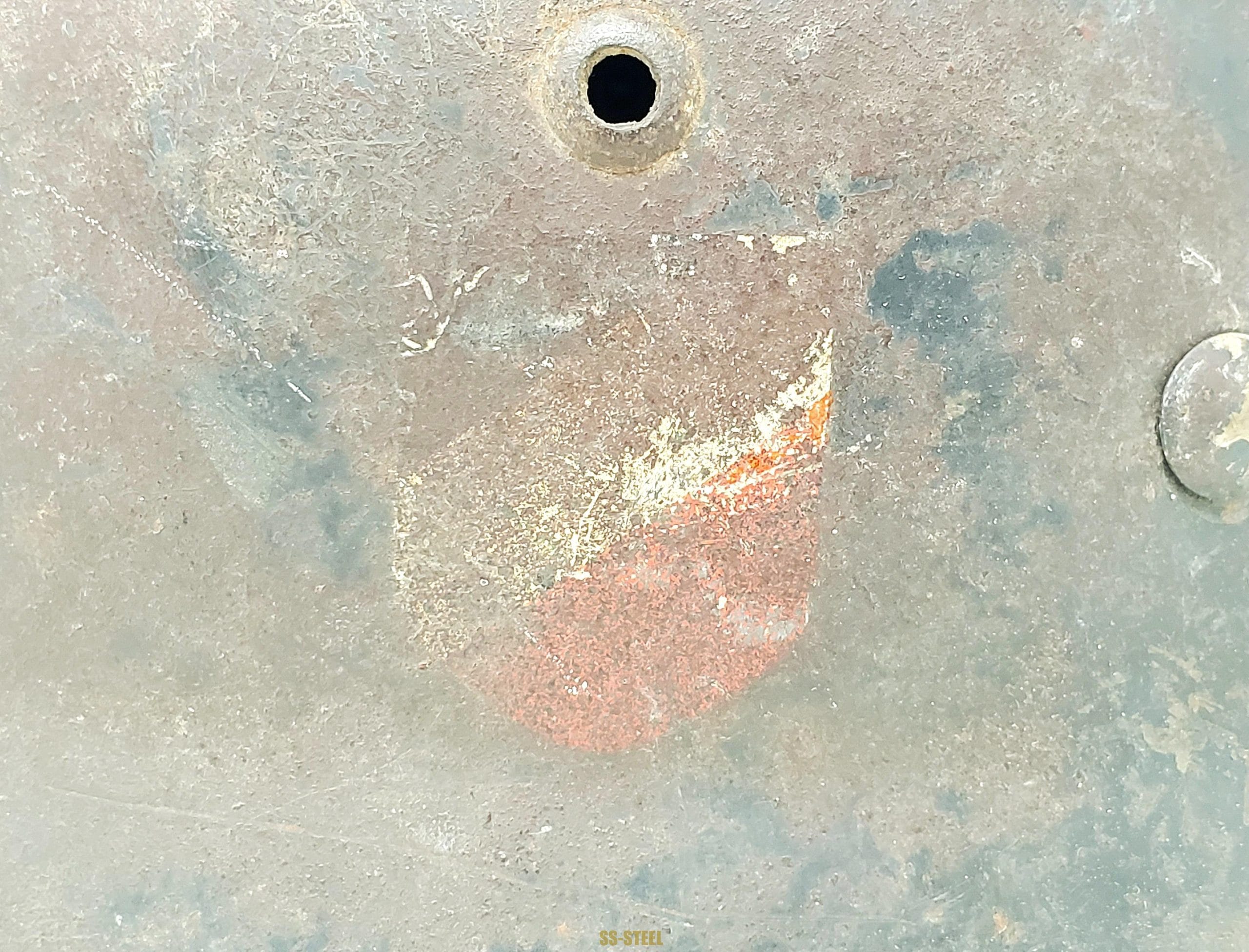 Sharp, Combat Service Used LW M35 Camouflage Helmet - Image 9