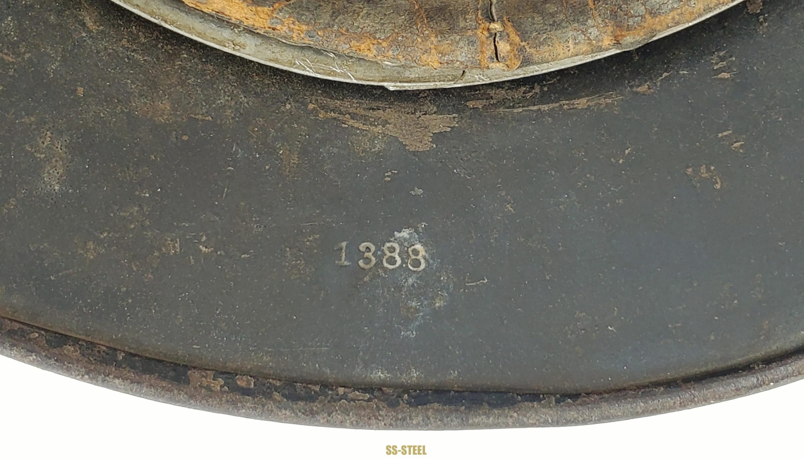 Sharp, Combat Service Used LW M35 Camouflage Helmet - Image 6