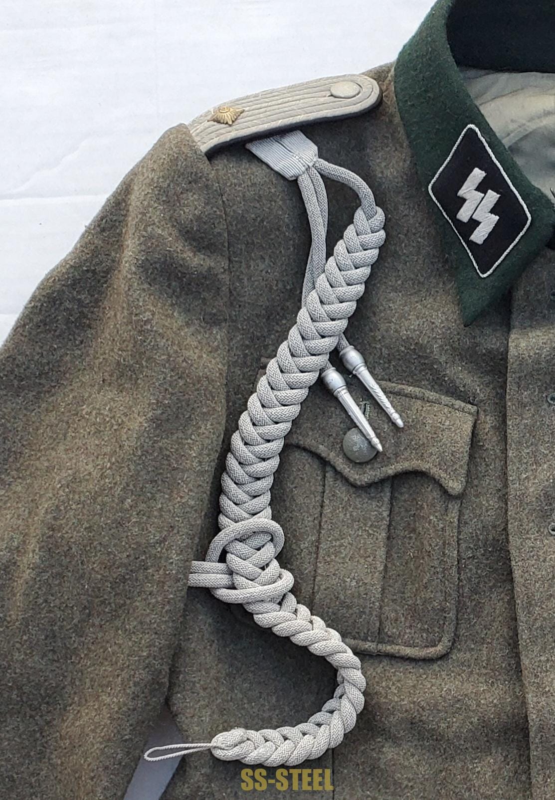 NAMED, Service-Used Waffen-SS Pionier Officer Tunic, - Image 18