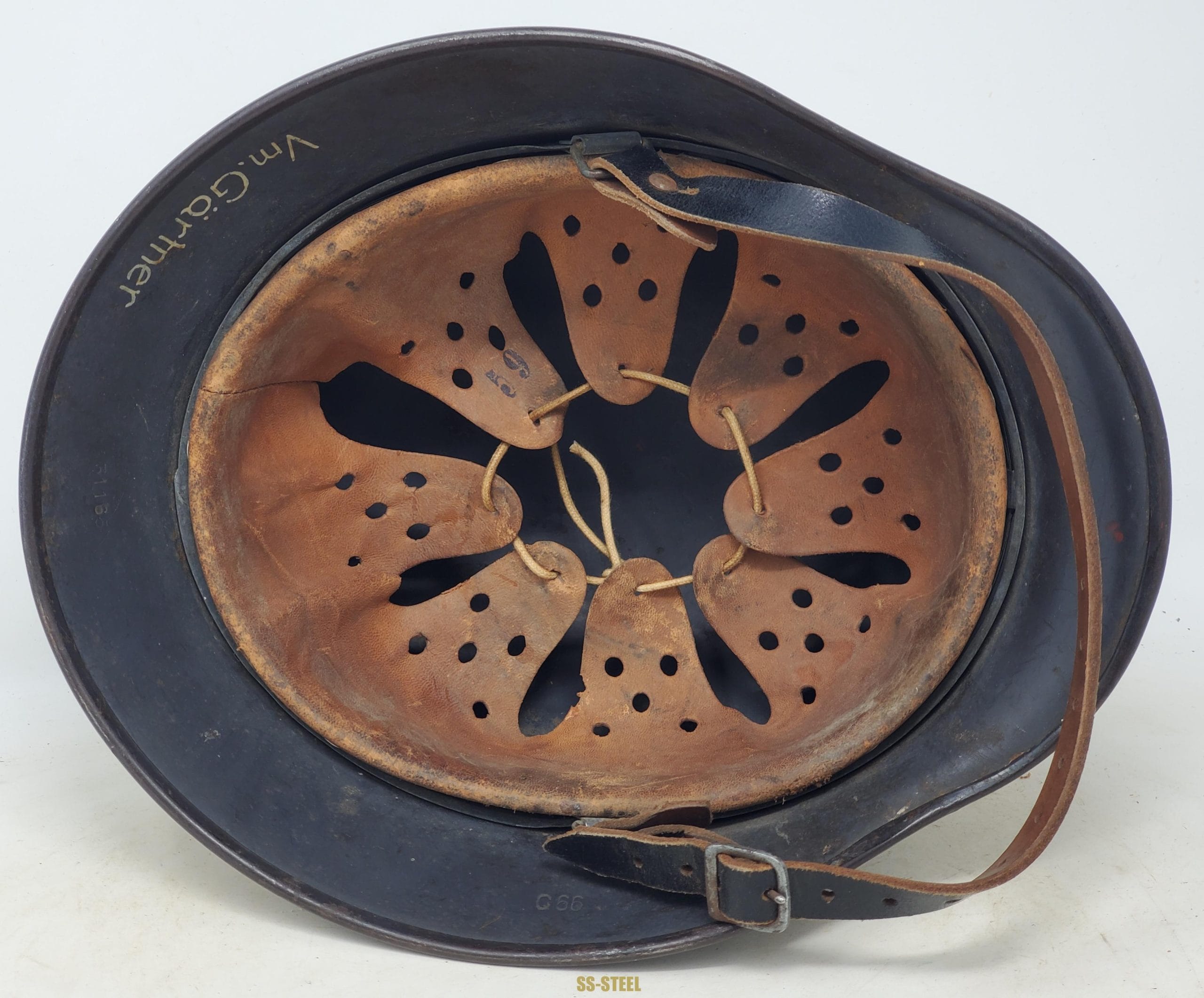 M40 Luftwaffe/RAD-Inscribed Helmet - Image 4