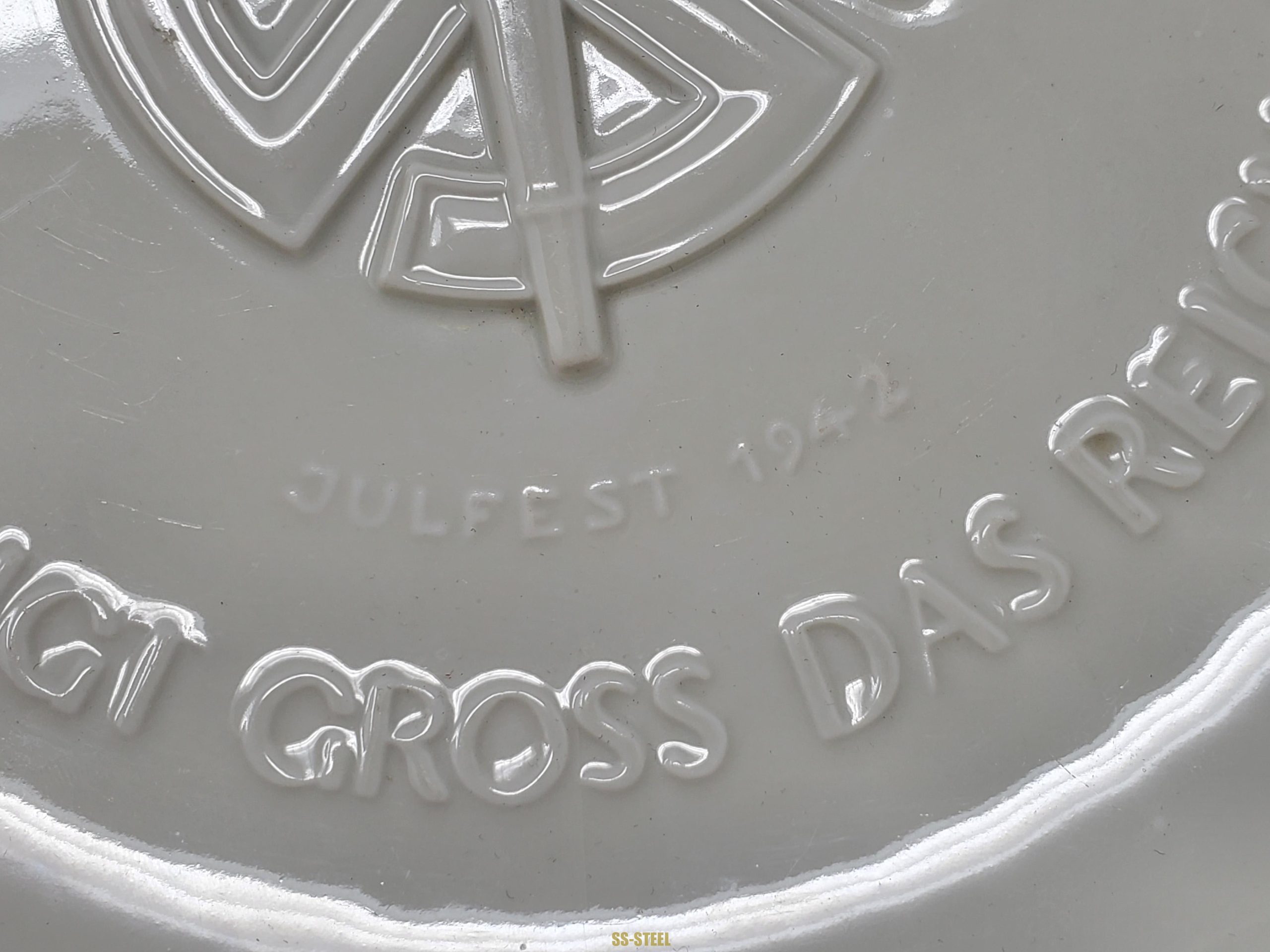 SS Celebratory Plate, Allach Porcelain - Image 2