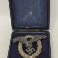 Cased LW Pilot's Badge by C.E. Juncker