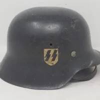 Sharp Service-used Waffen-SS M42 Helmet
