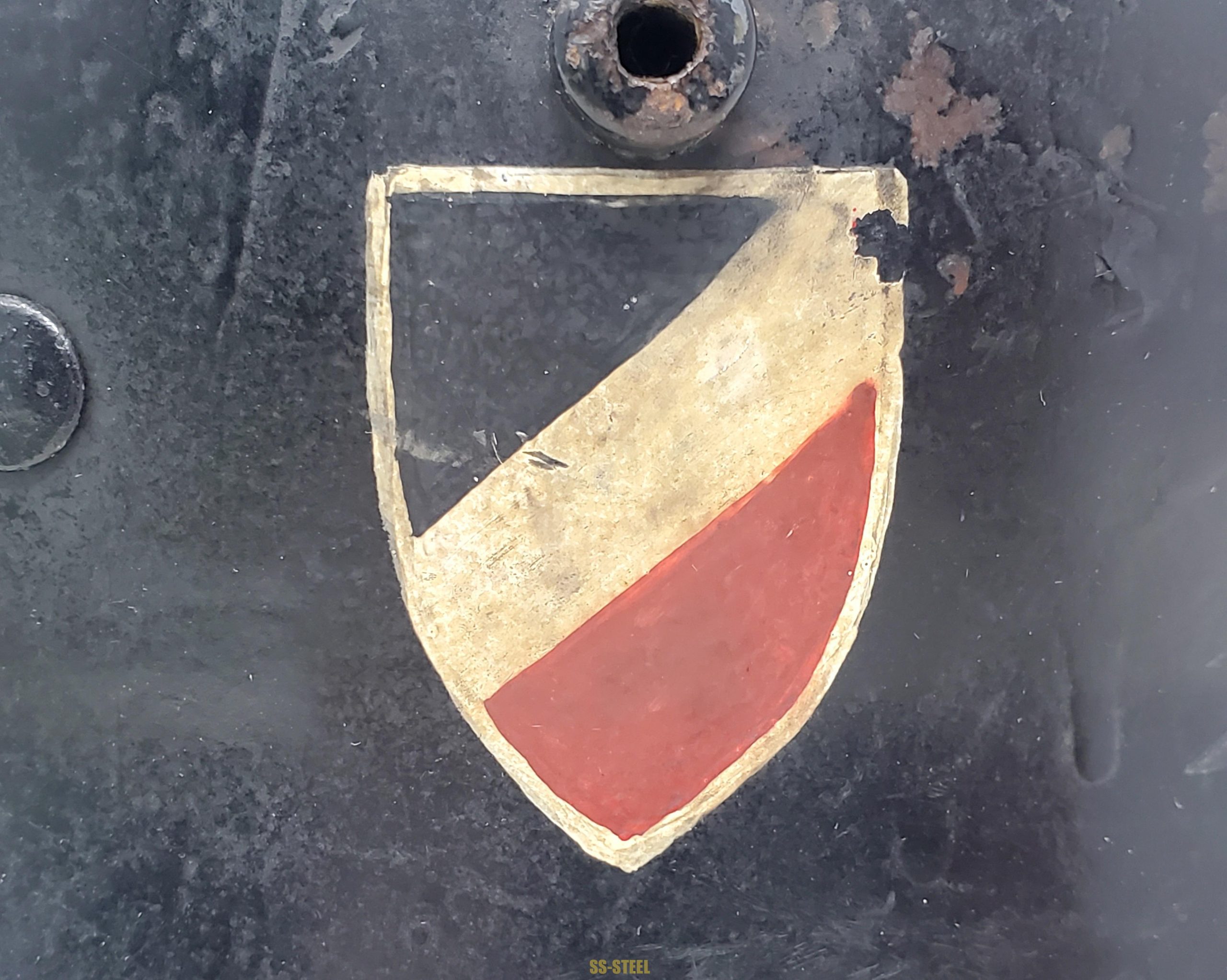 Exceptionally Rare and Desirable LSSAH First Style Helmet, 1934-35 - Image 3