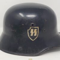 Exceptionally Rare and Desirable LSSAH First Style Helmet, 1934-35