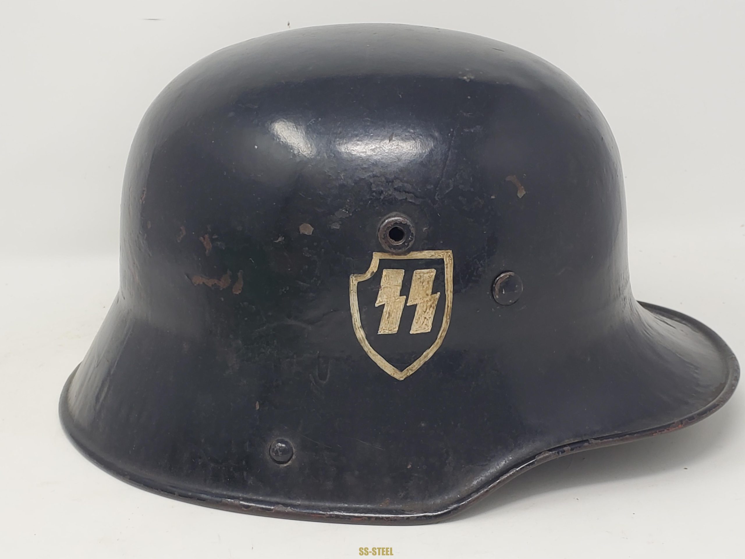 Exceptionally Rare and Desirable LSSAH First Style Helmet, 1934-35