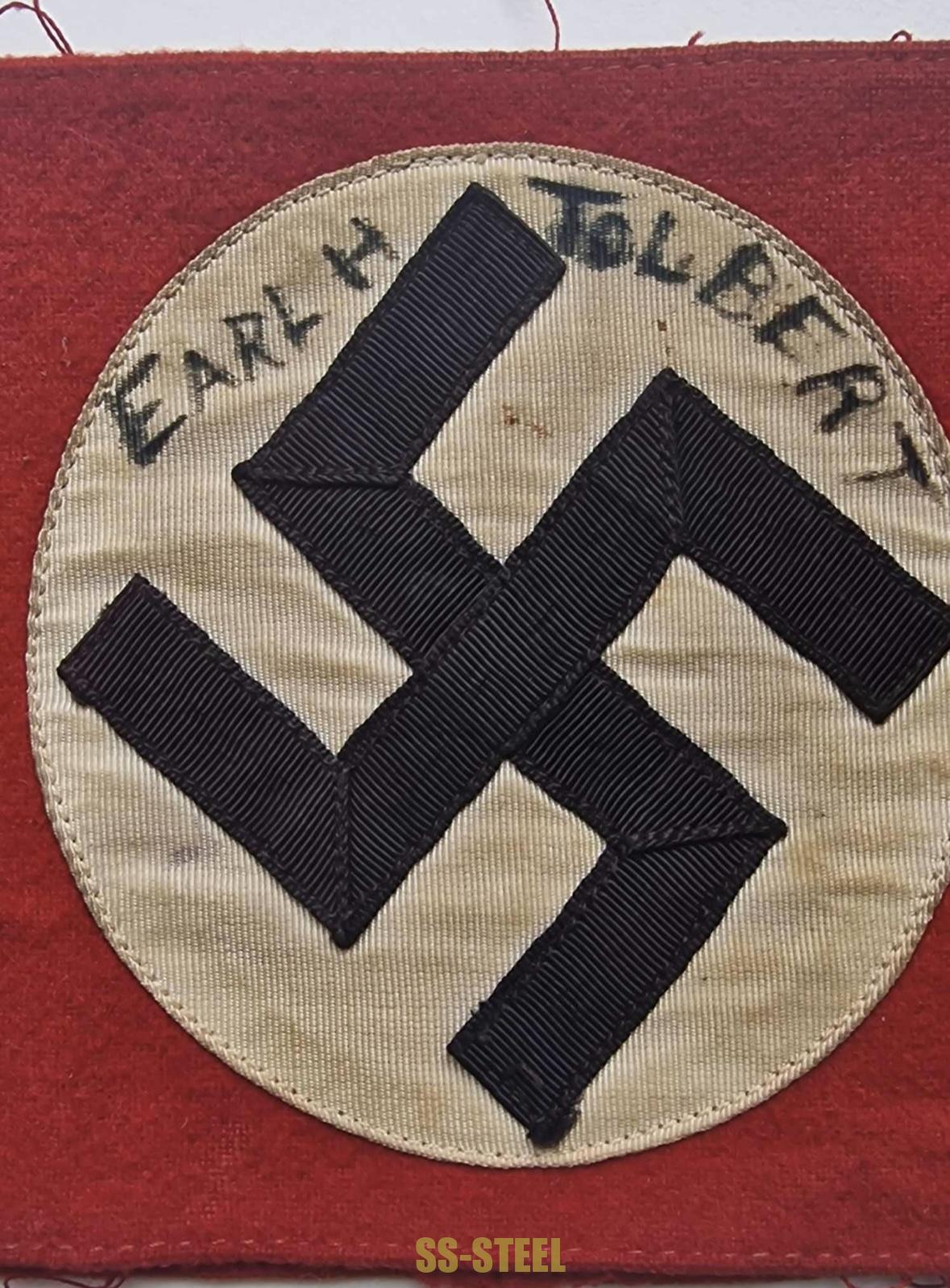 NSDAP Vet Signed Armband - Image 3
