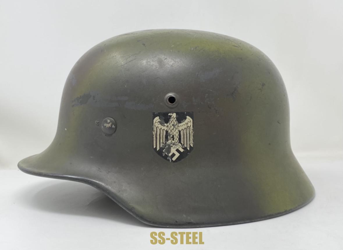 (S.L.)M35 DD Heer Camo Helmet Q64 - Image 5