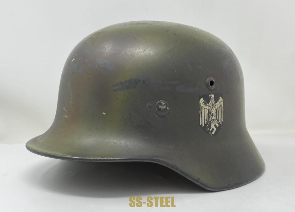 (S.L.)M35 DD Heer Camo Helmet Q64 - Image 4