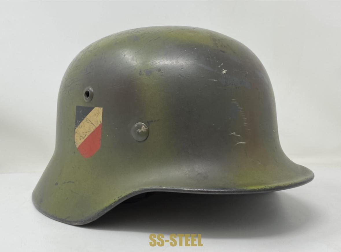(S.L.)M35 DD Heer Camo Helmet Q64 - Image 2