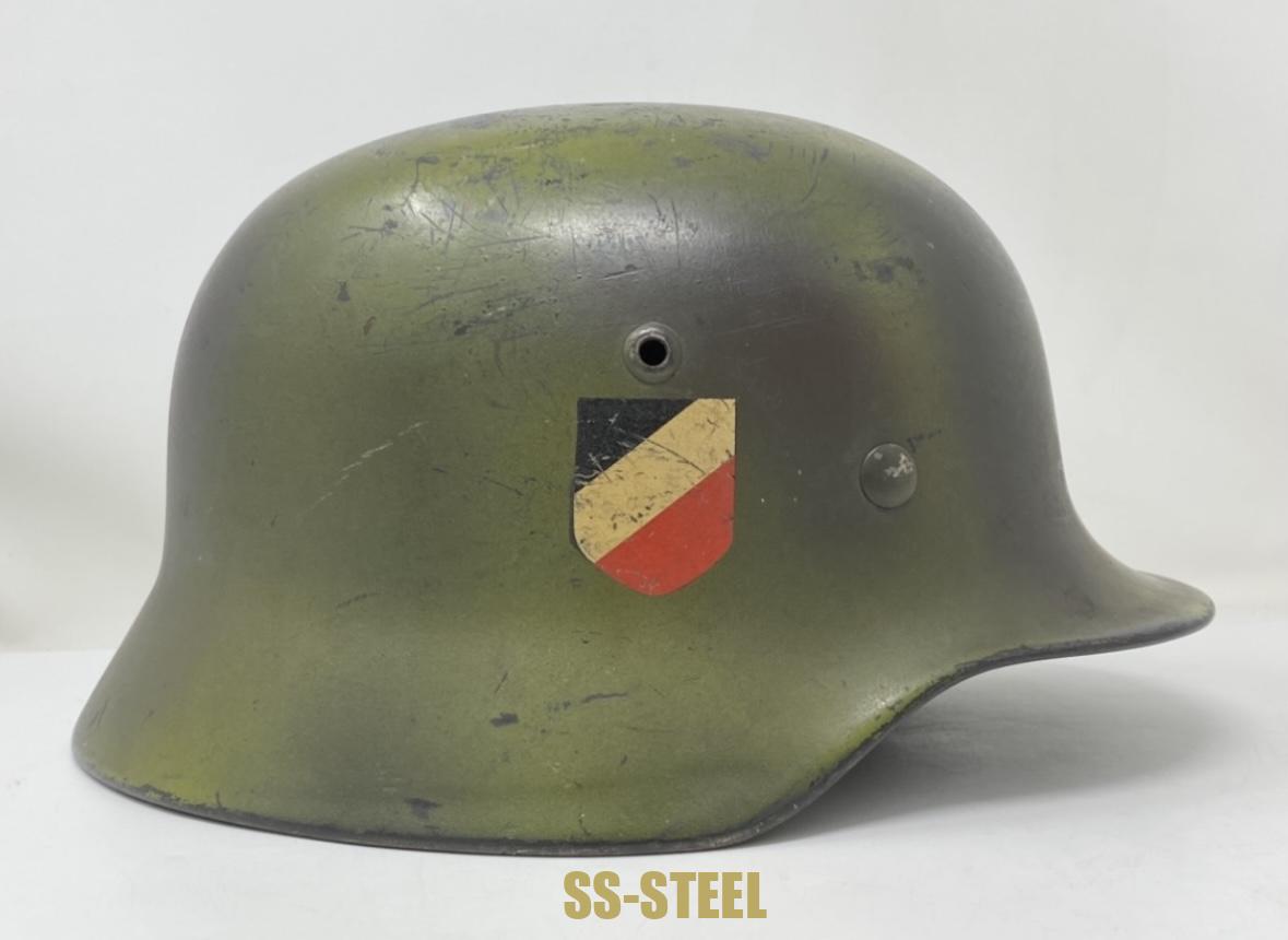 (S.L.)M35 DD Heer Camo Helmet Q64