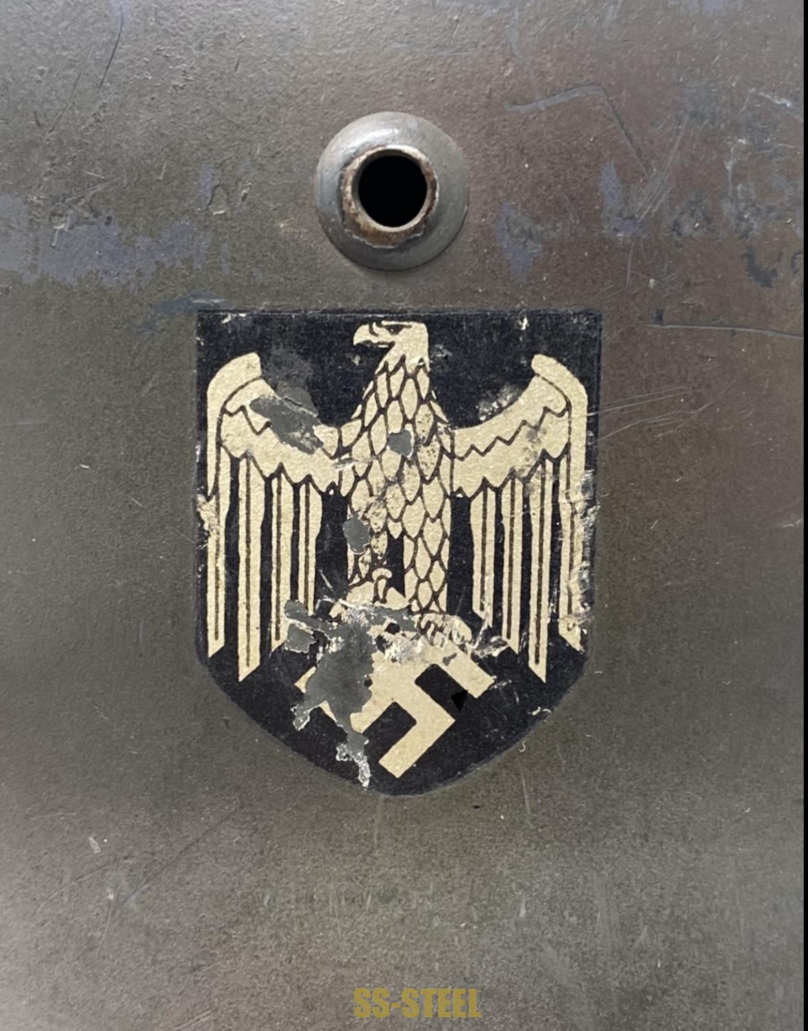 (S.L.)M35 DD Heer Camo Helmet Q64 - Image 11