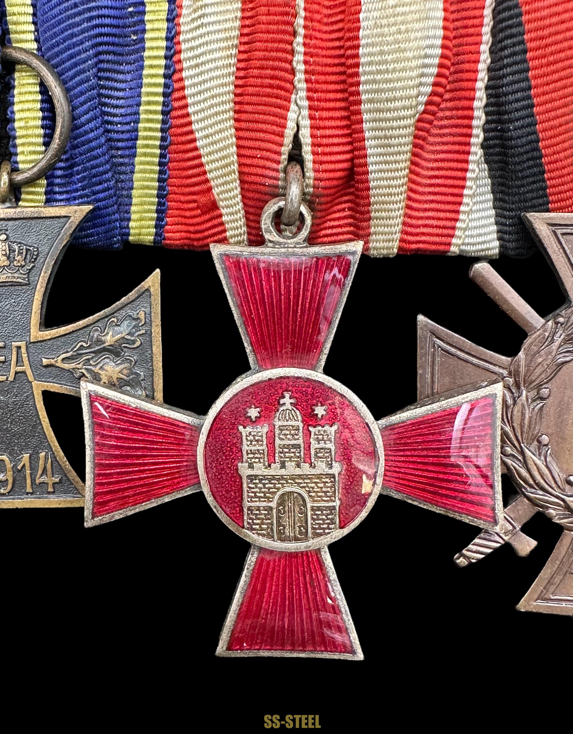 Imperial German (Prussian) Pilot's Badge and Medal Bar - Image 13