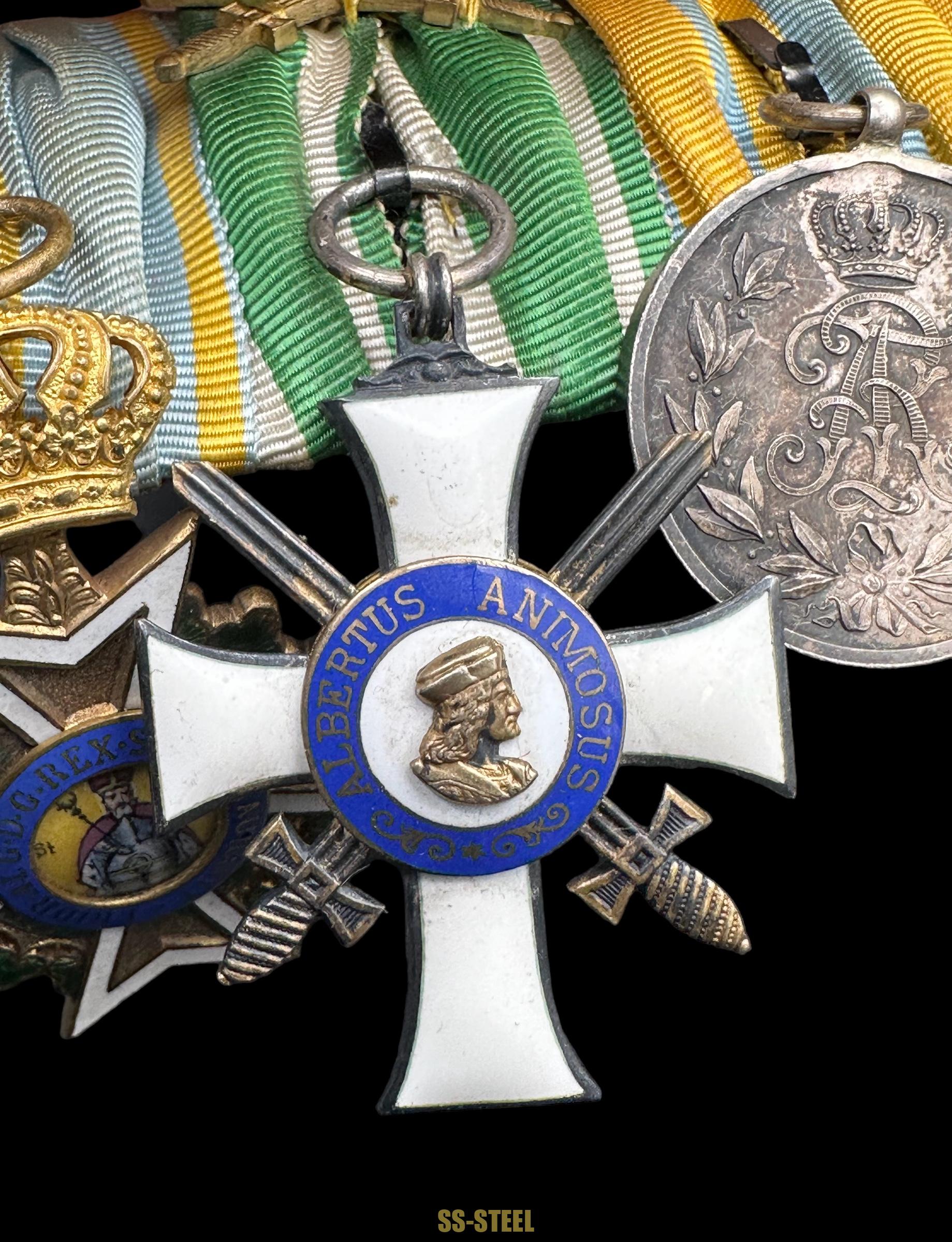 Imperial German (Prussian) Pilot's Badge and Medal Bar - Image 11