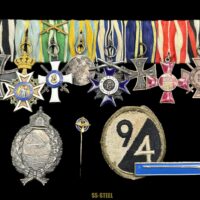 Imperial German (Prussian) Pilot's Badge and Medal Bar