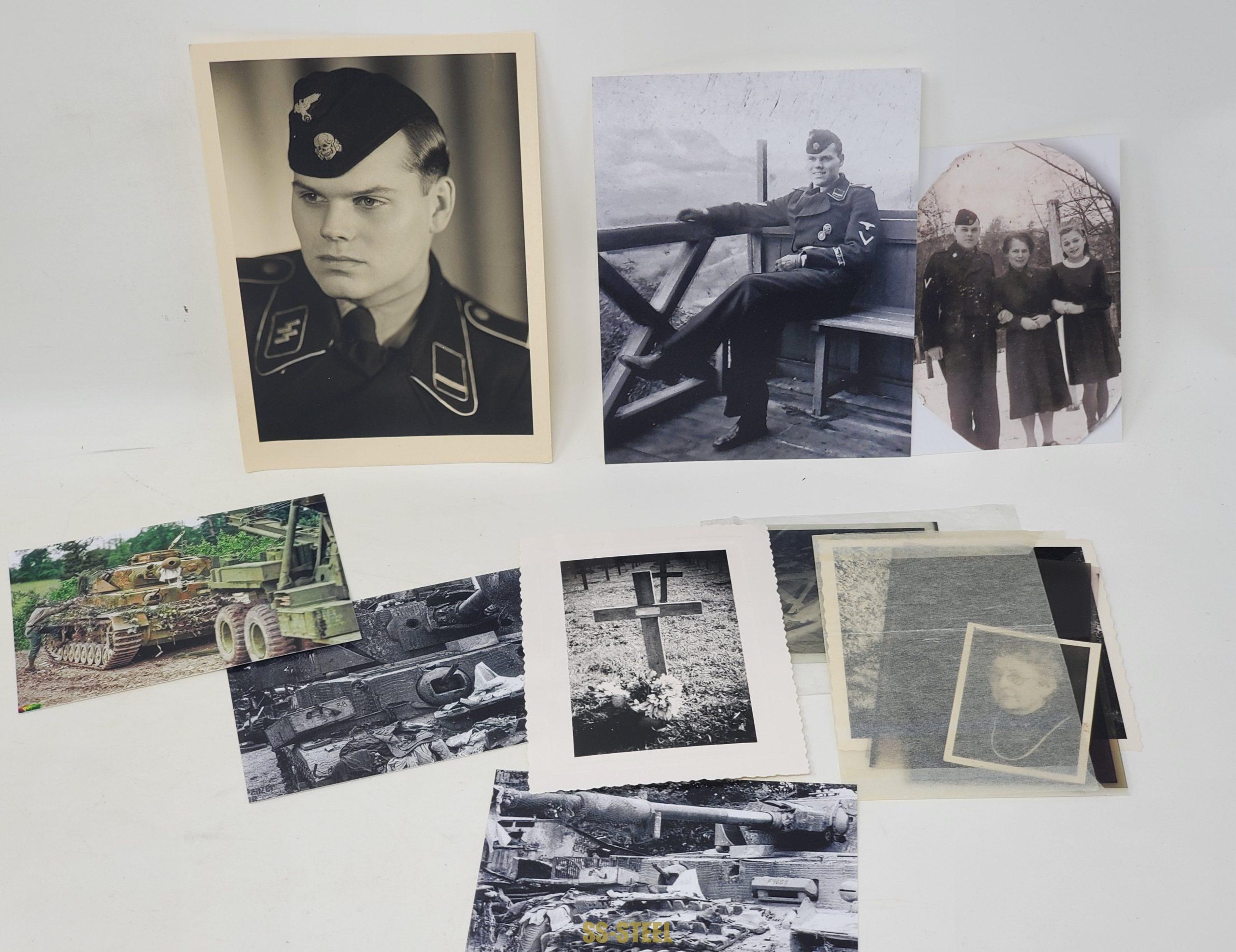 (m.h.)SS-Pz Division ,,Das Reich'' KIA Soldbuch, Awards, and Document ...