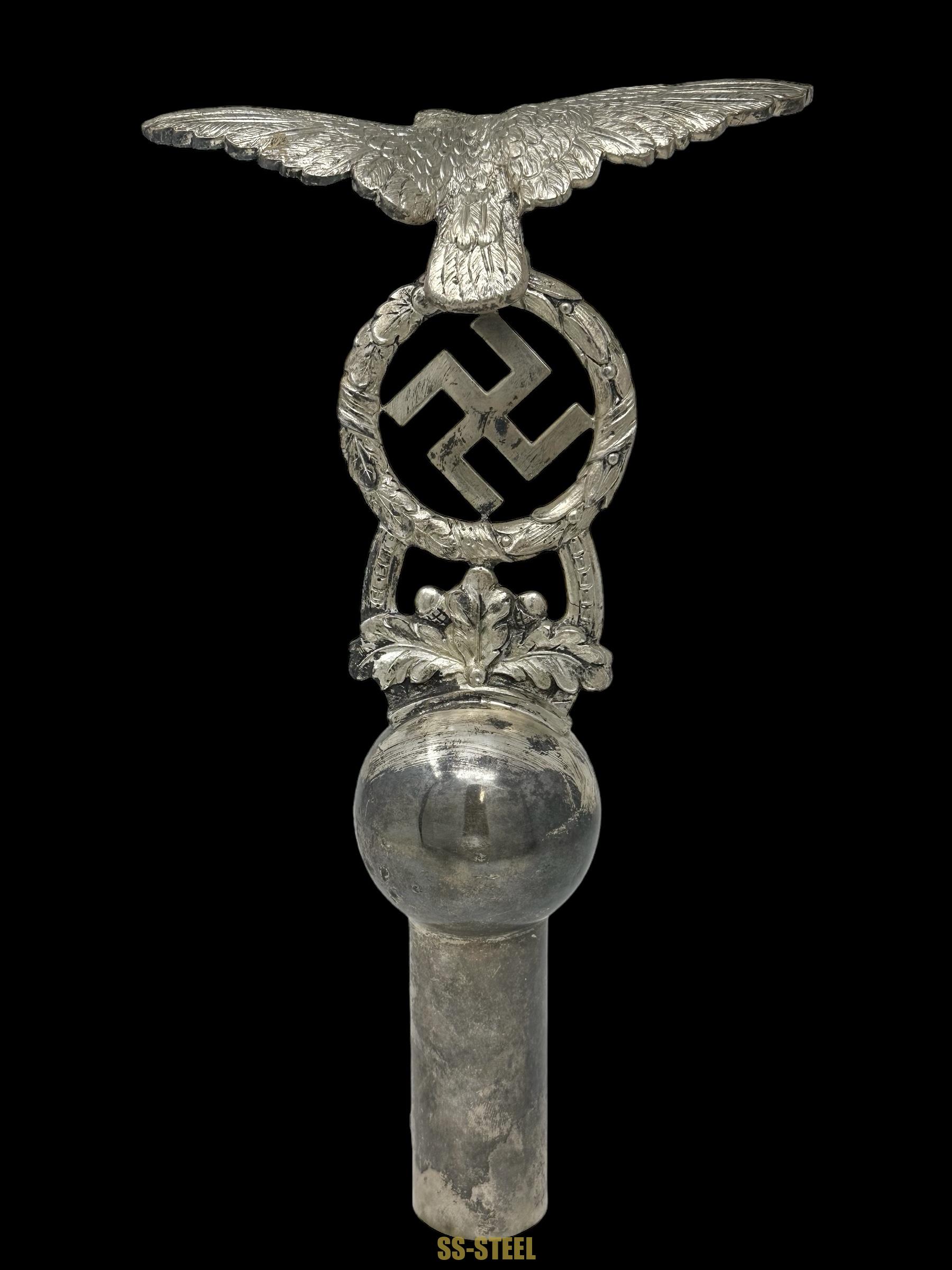 Eagle Pole Topper NSDAP Herborn Town Flag Standarte - Image 5