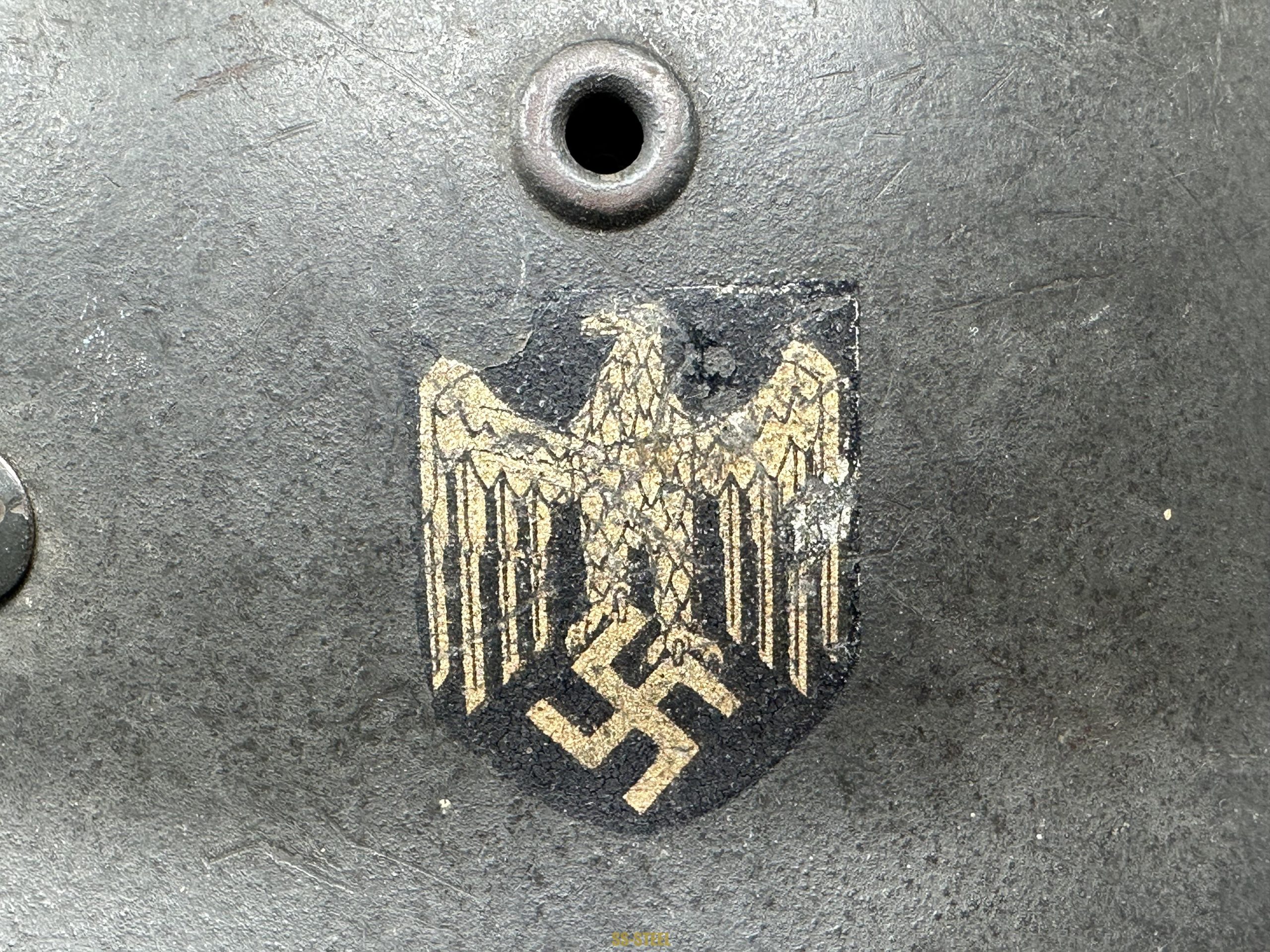 Single D Heer M40 Helmet NS64 - Image 14