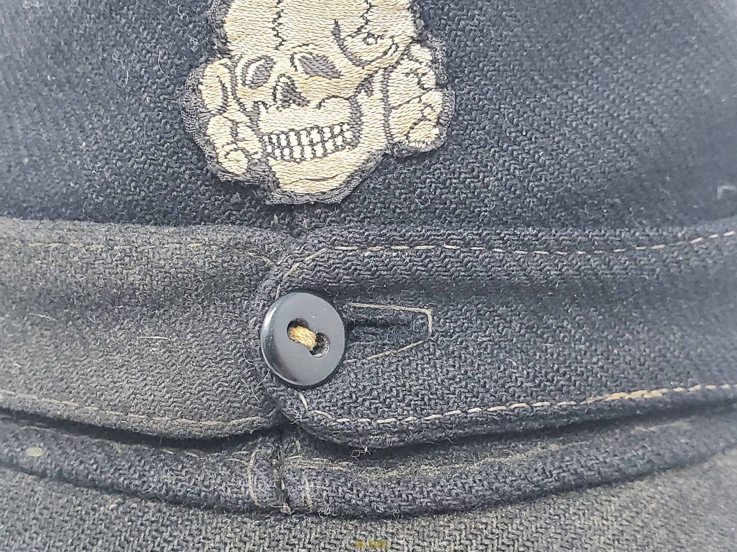 Well Service Used Waffen-SS Panzer M43 Cap - Image 12