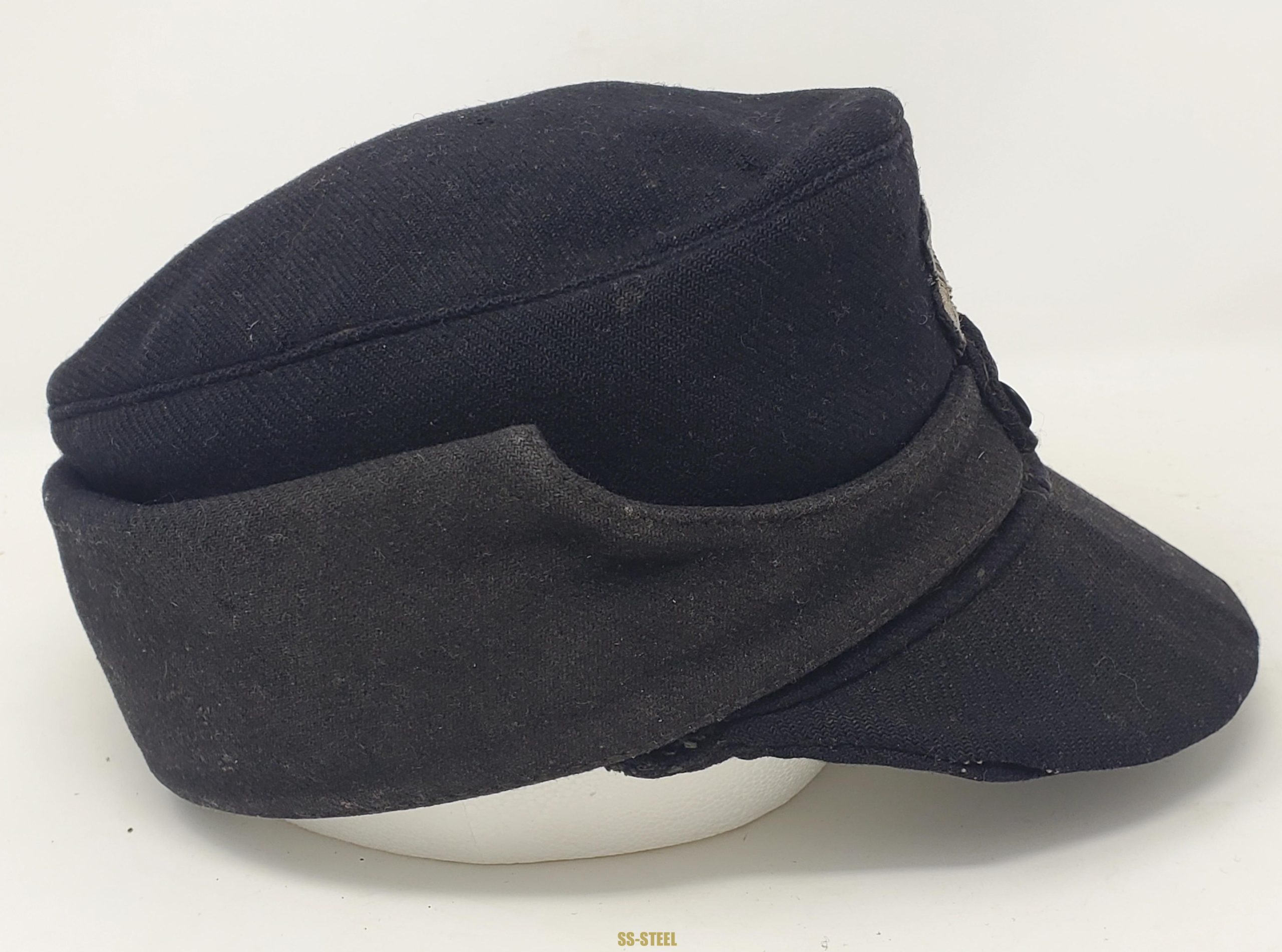 Well Service Used Waffen-SS Panzer M43 Cap - Image 8