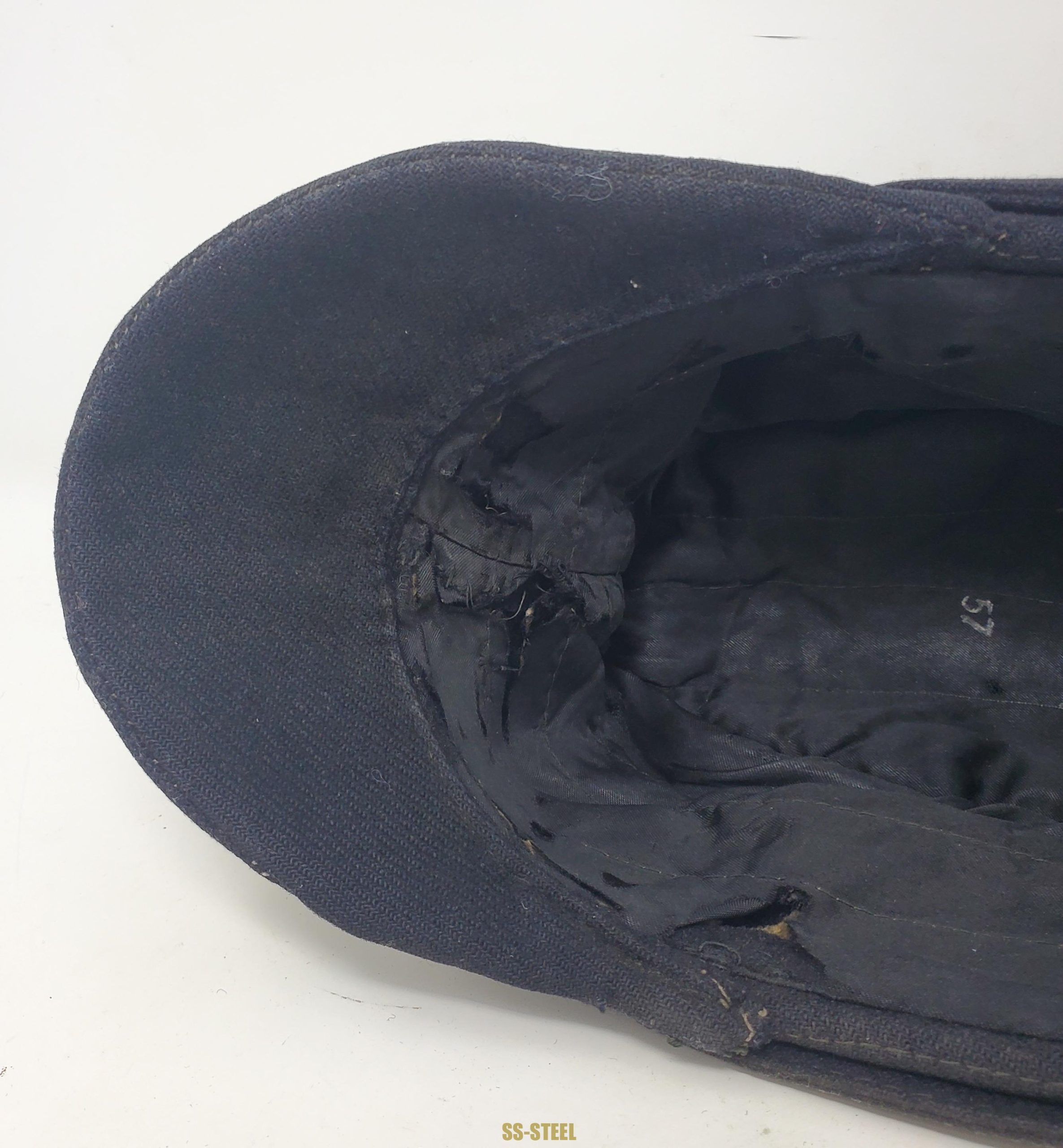 Well Service Used Waffen-SS Panzer M43 Cap - Image 3