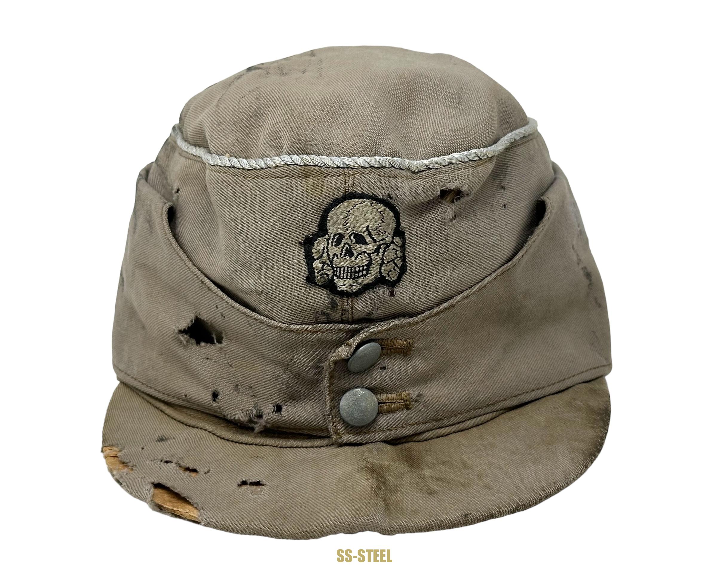 Killer SS Officer's M43 Cap, Possible Southern Front - Image 6