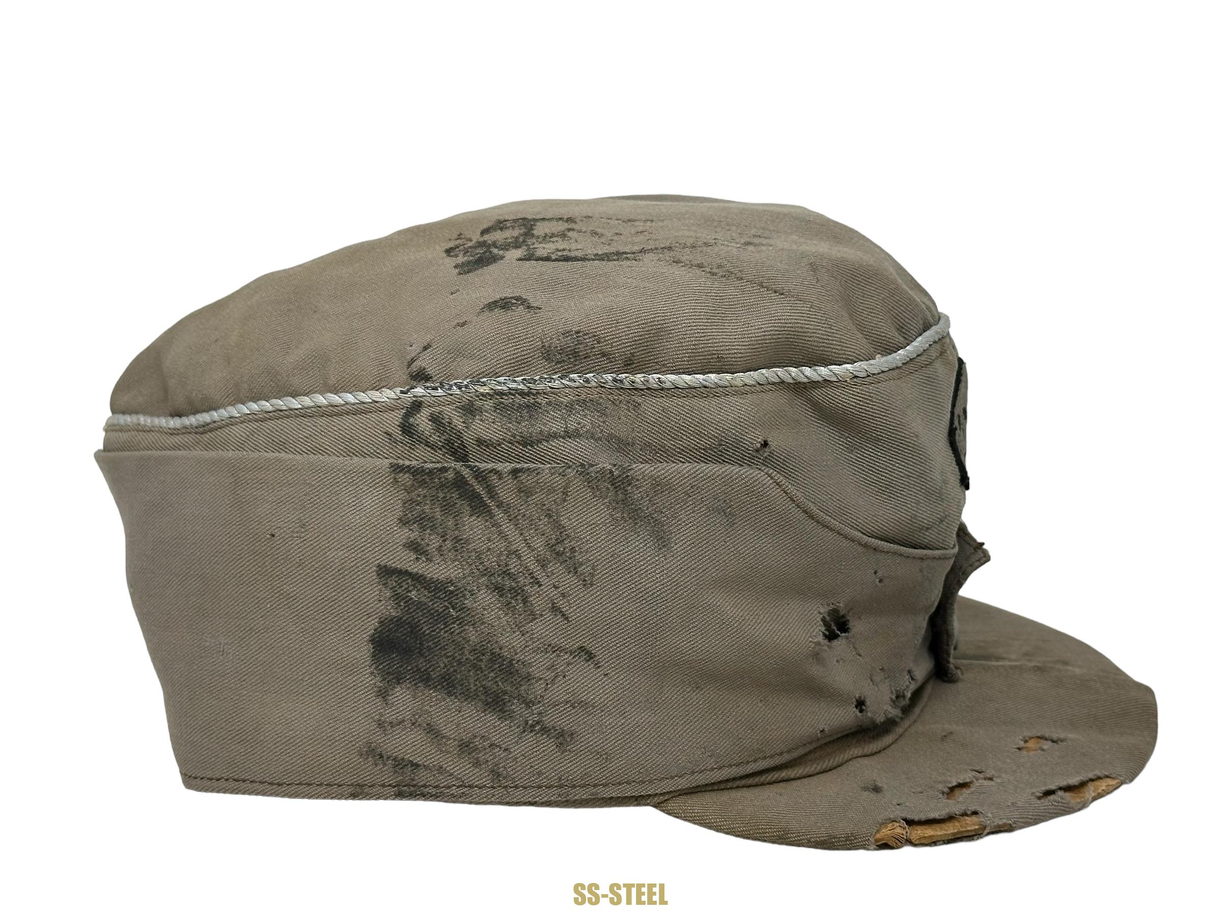 Killer SS Officer's M43 Cap, Possible Southern Front - Image 7