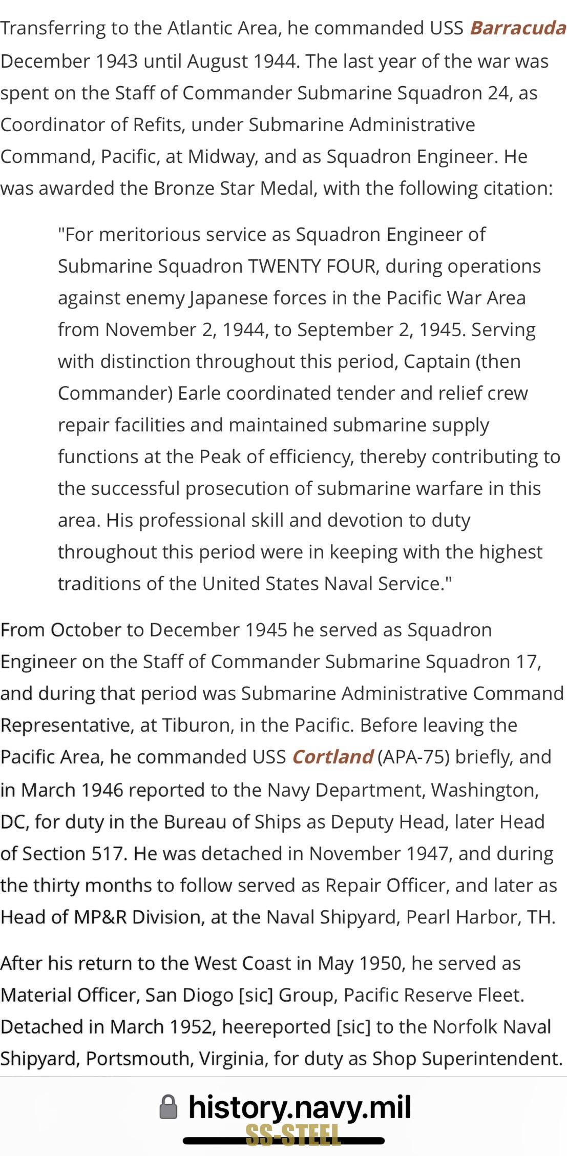 US Navy Captain Submarine Commander Named Visor - Image 15