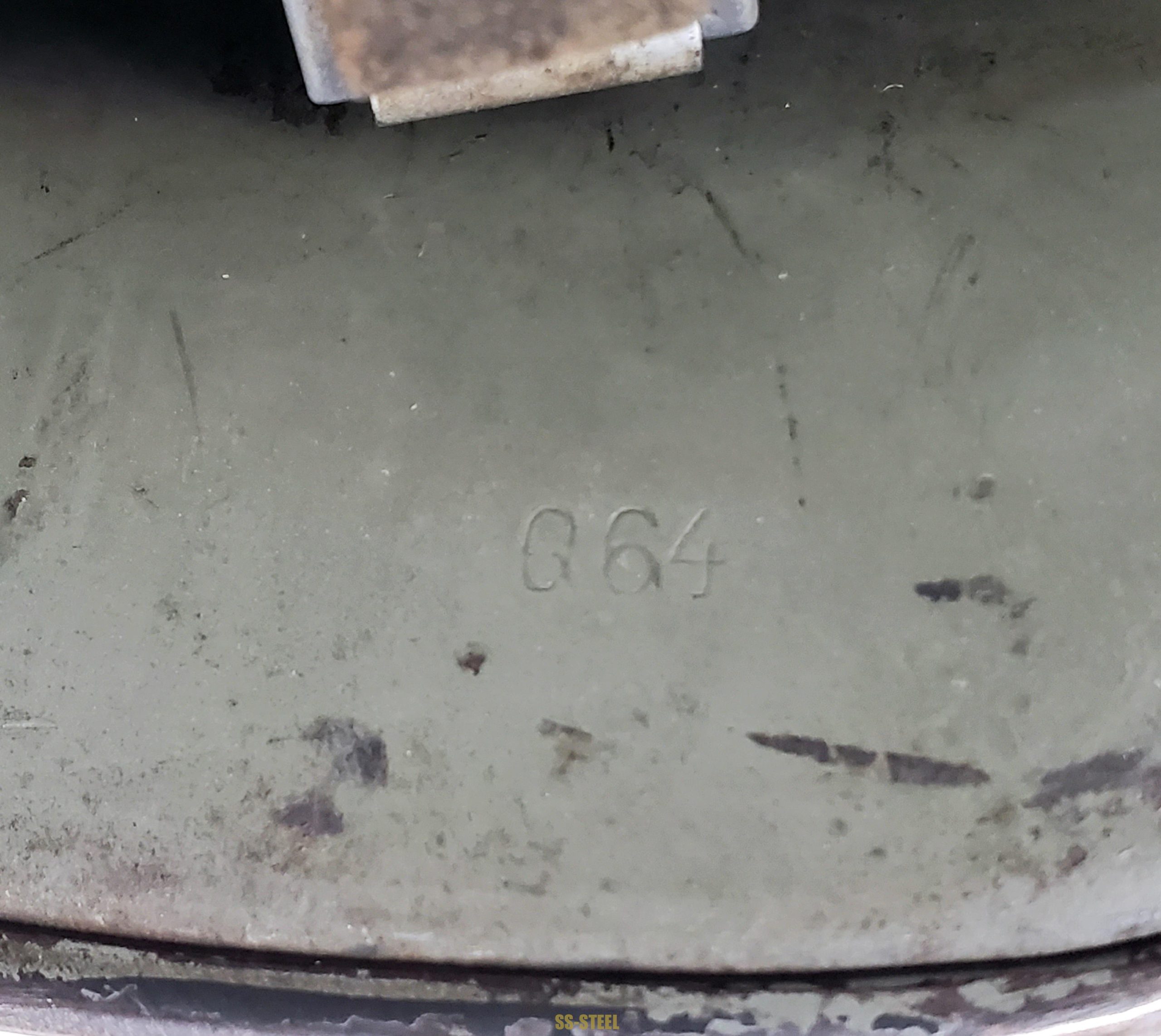 Early War Heer M35 Feldgrau Overpaint Helmet - Image 7