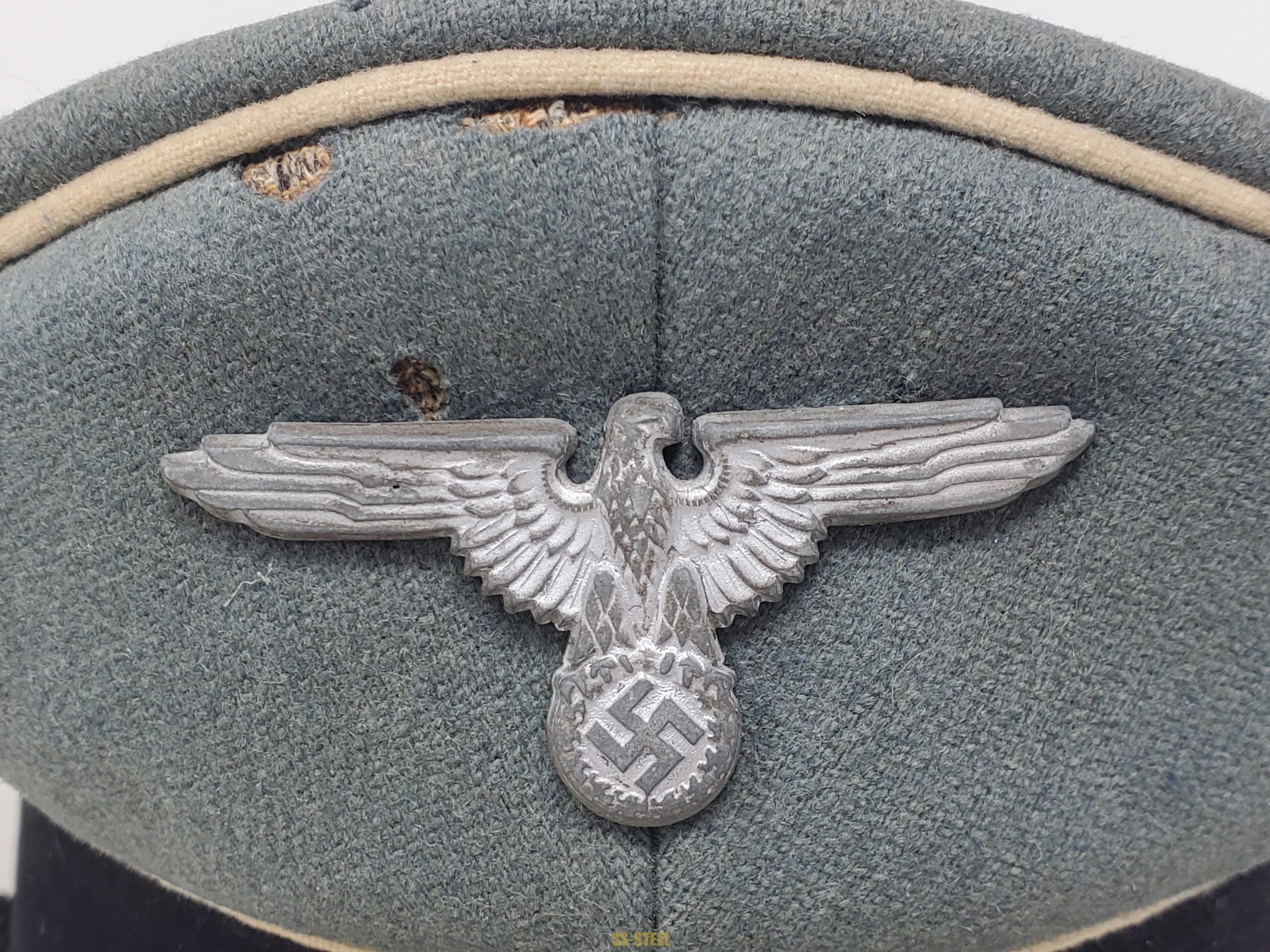 Untouched Waffen-SS Officer's Visor Cap - Image 8
