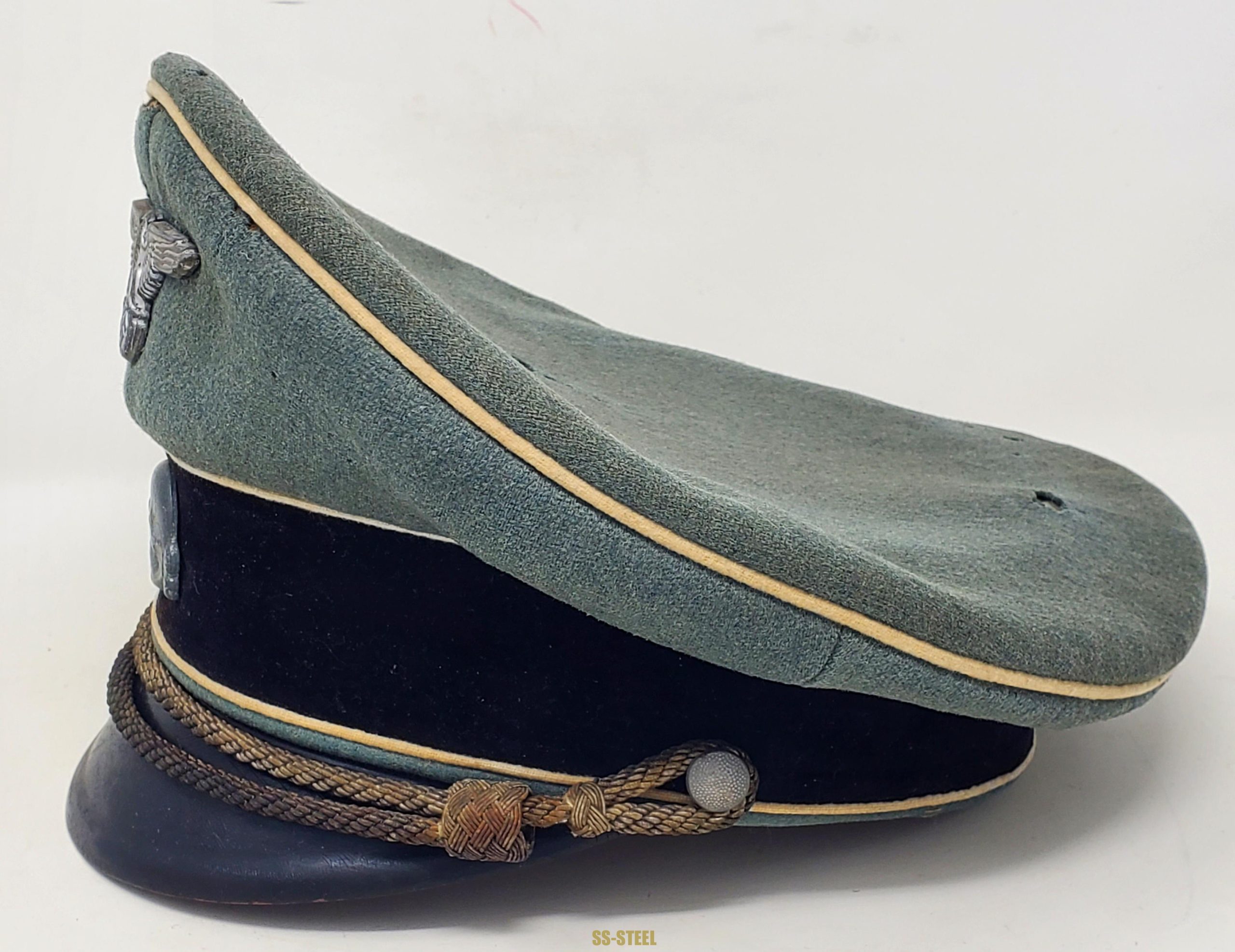 Untouched Waffen-SS Officer's Visor Cap - Image 7