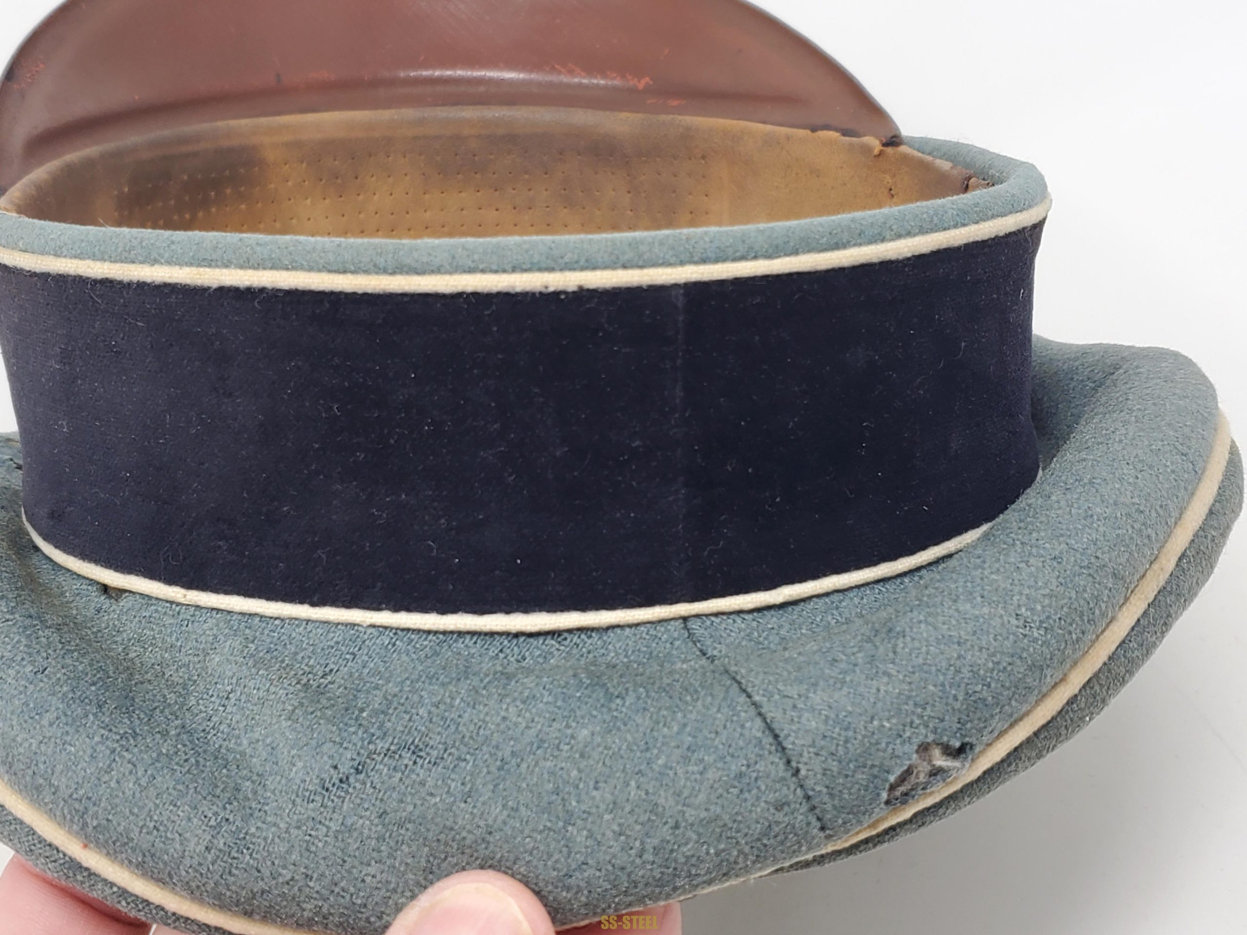Untouched Waffen-SS Officer's Visor Cap - Image 5