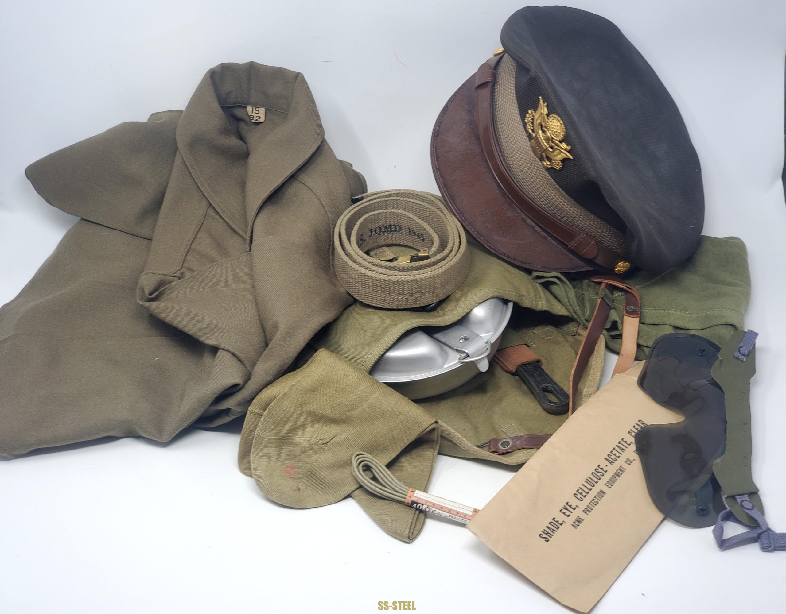(JS)US WWII Clothing, Accessories and Mess Kit, Unissued