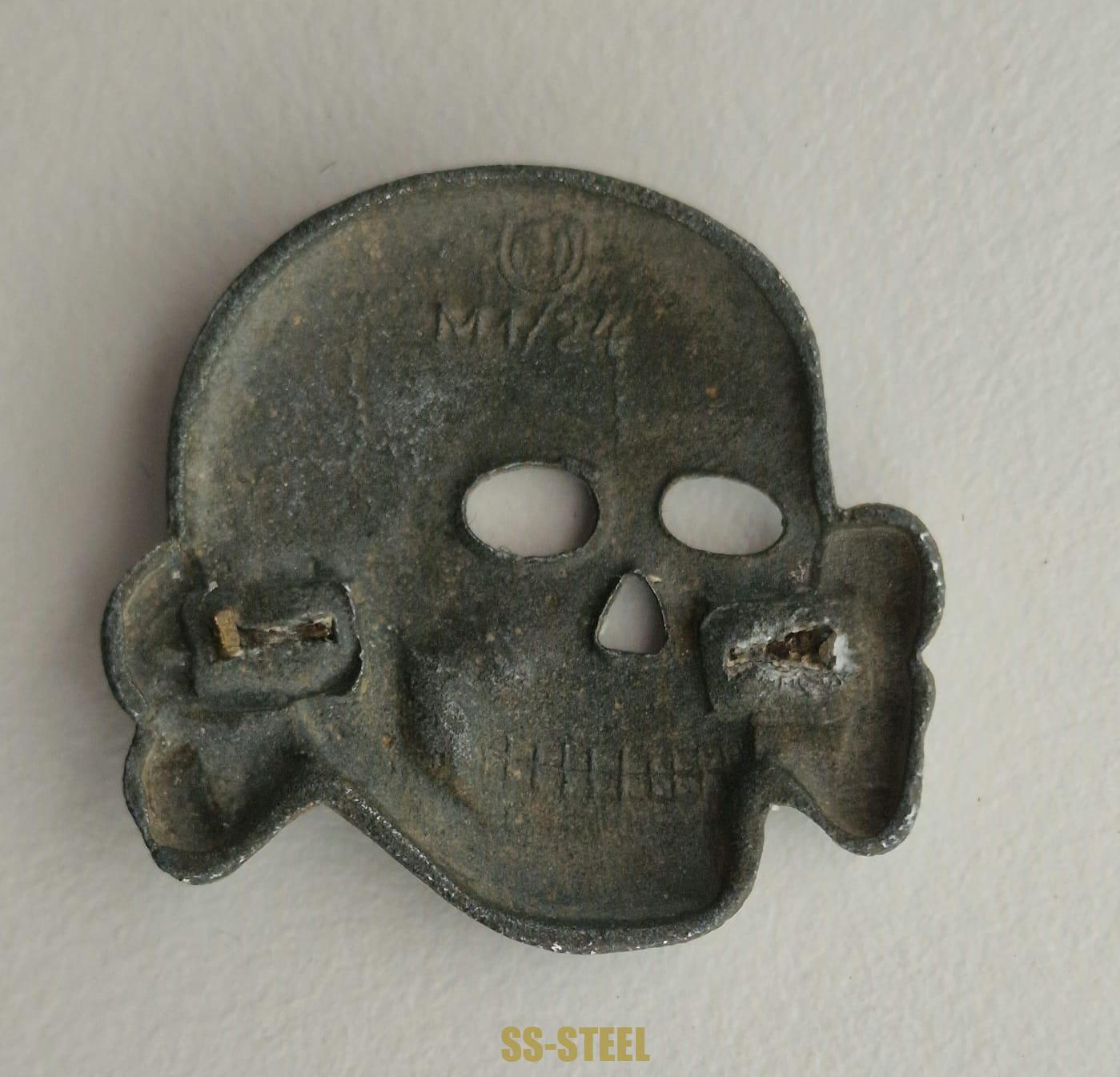 Belgian-Made SS Visor Cap Skull - Image 2