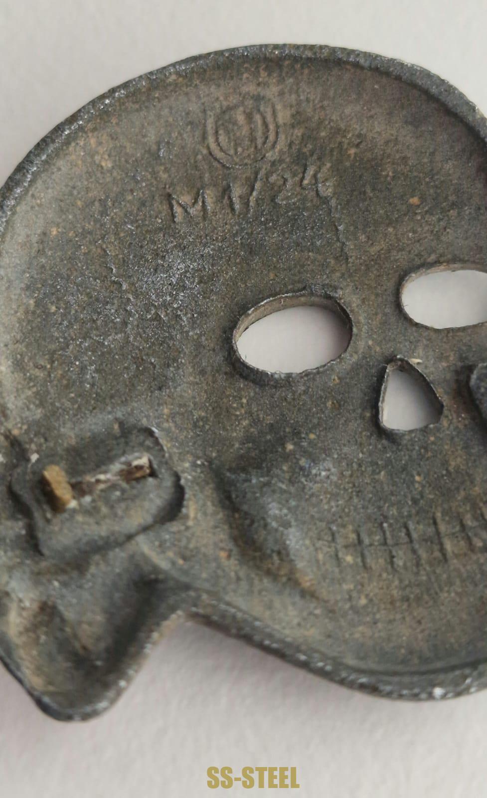 Belgian-Made SS Visor Cap Skull - Image 3