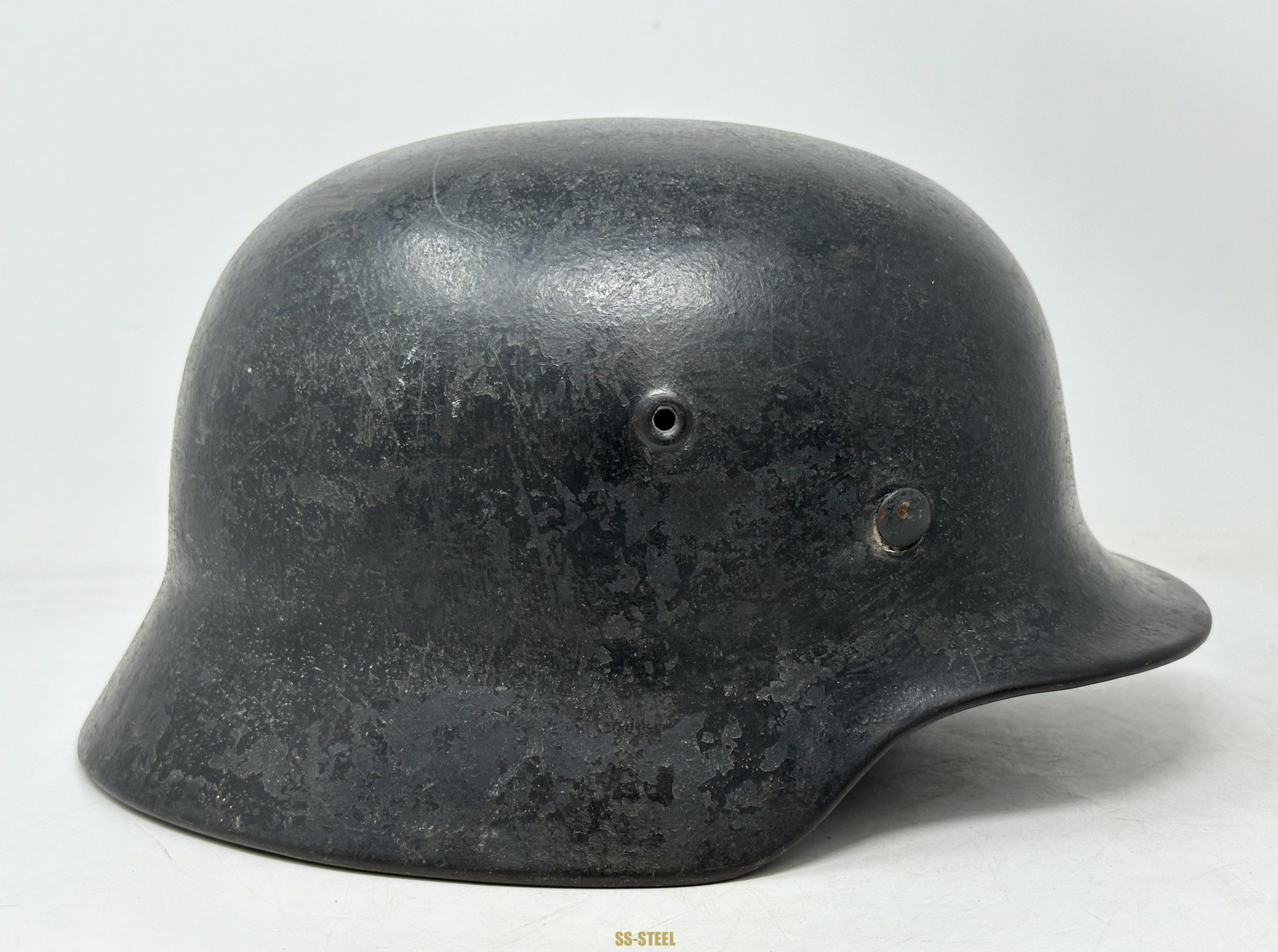 Luftwaffe M40 Single D Flak Camo Helmet Named - Image 6