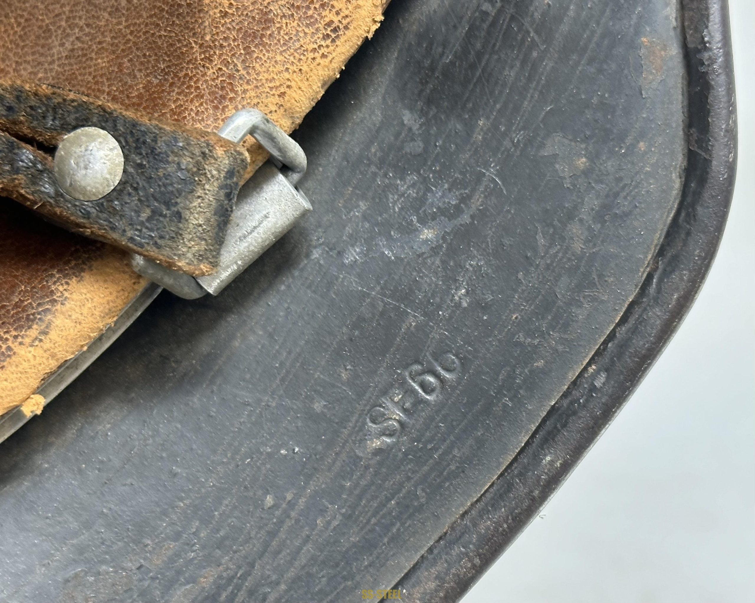 Luftwaffe M40 Single D Flak Camo Helmet Named - Image 14