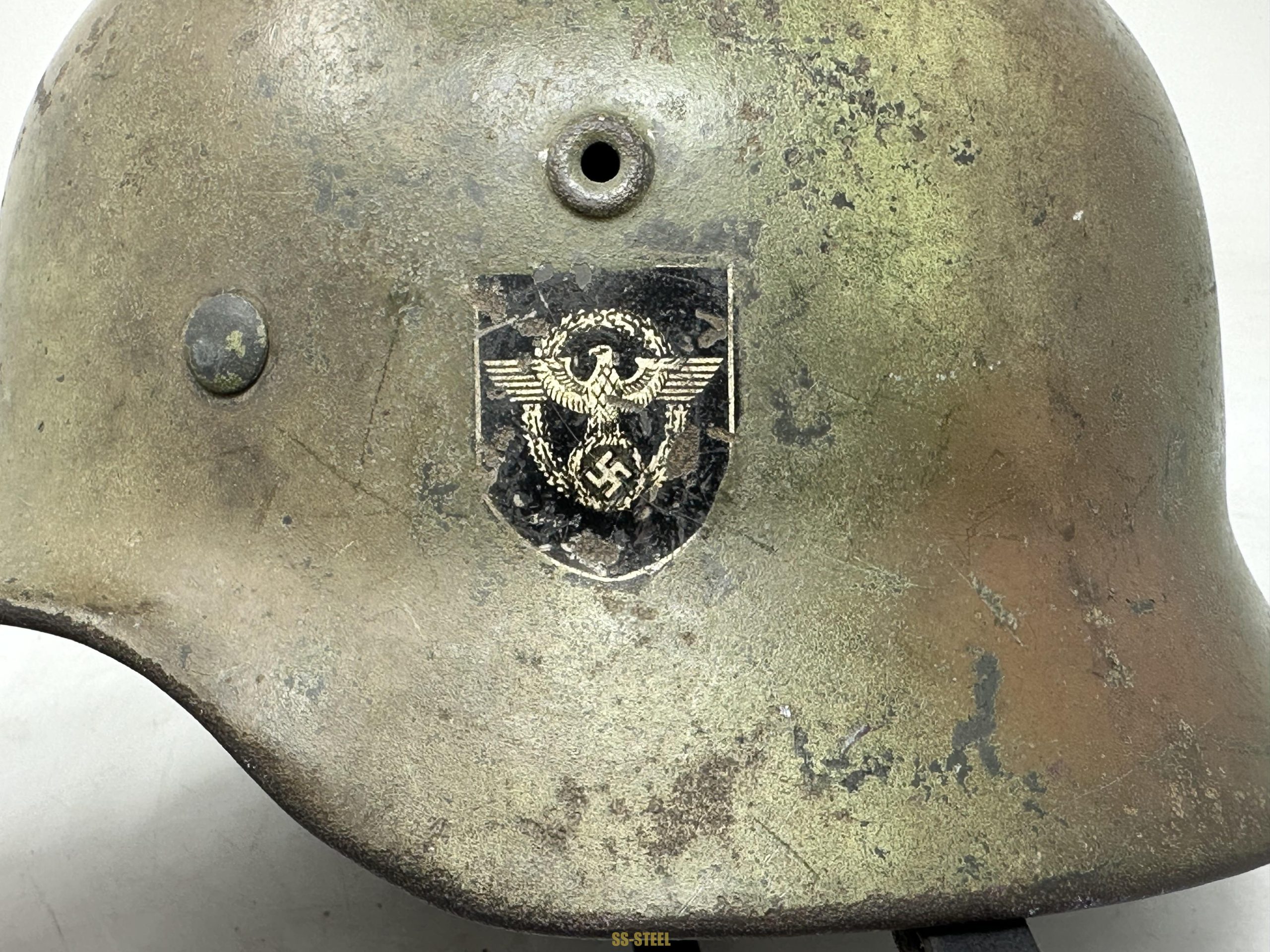 Police M40 Double Decal Camo Helmet - Image 12