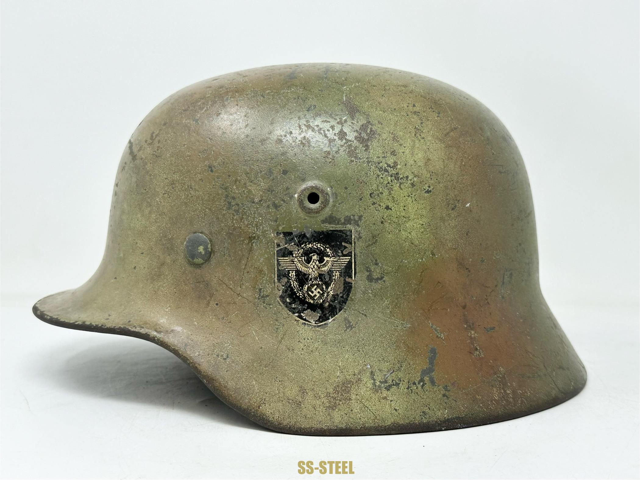 Police M40 Double Decal Camo Helmet