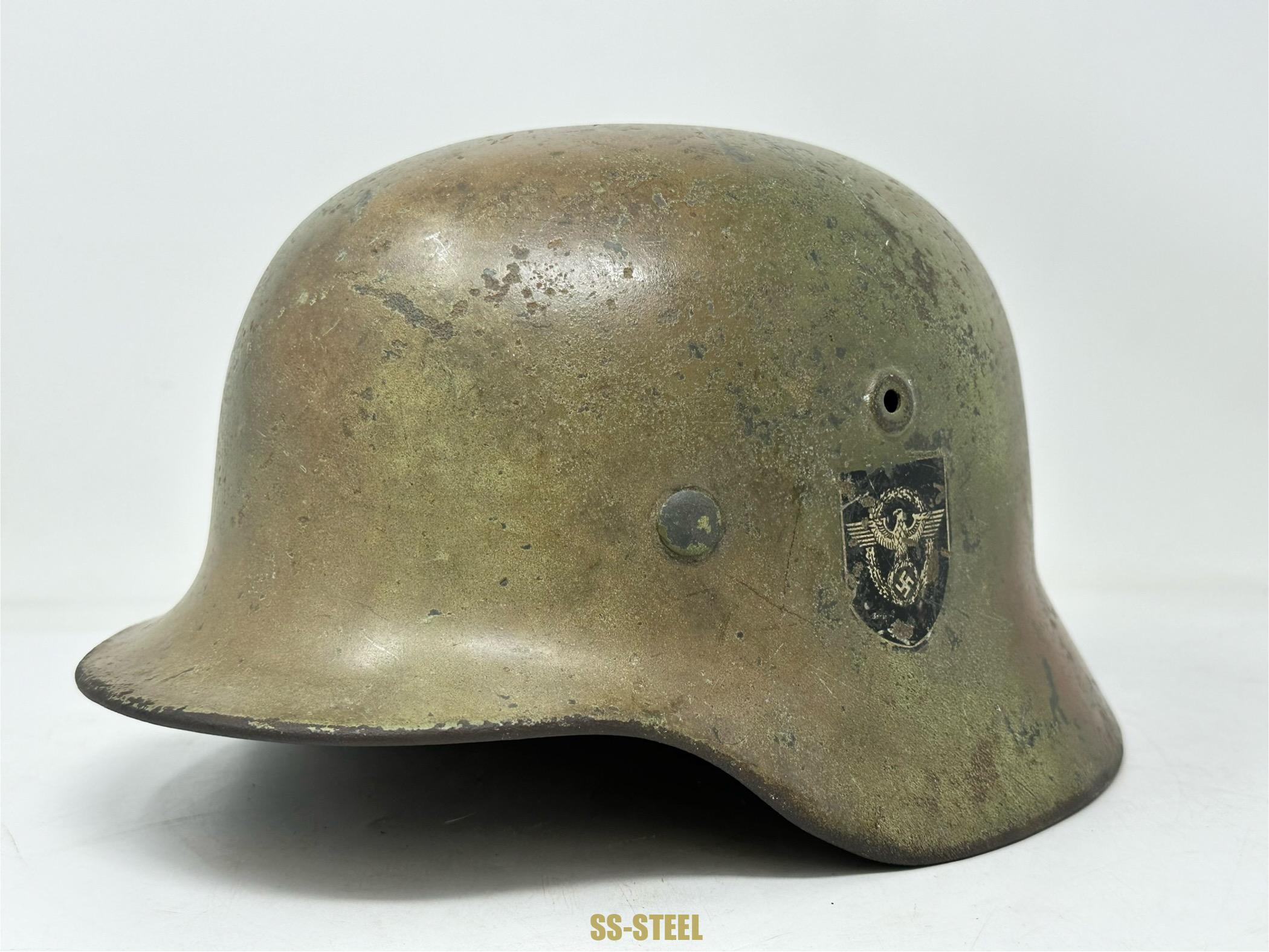 Police M40 Double Decal Camo Helmet - Image 2