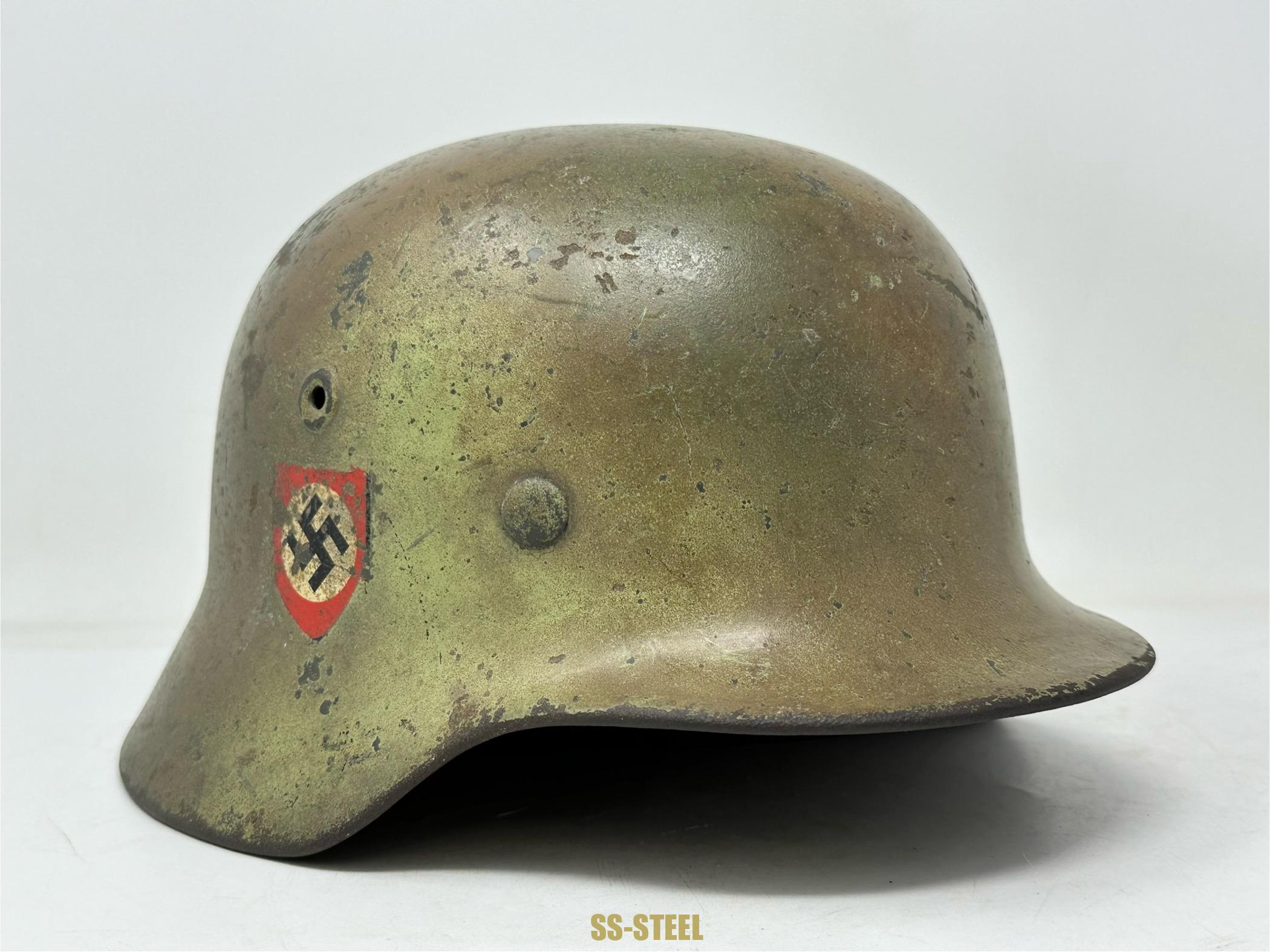 Police M40 Double Decal Camo Helmet - Image 4