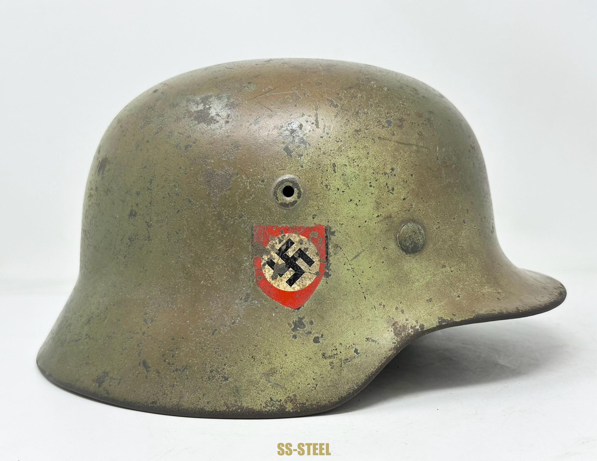 Police M40 Double Decal Camo Helmet - Image 5