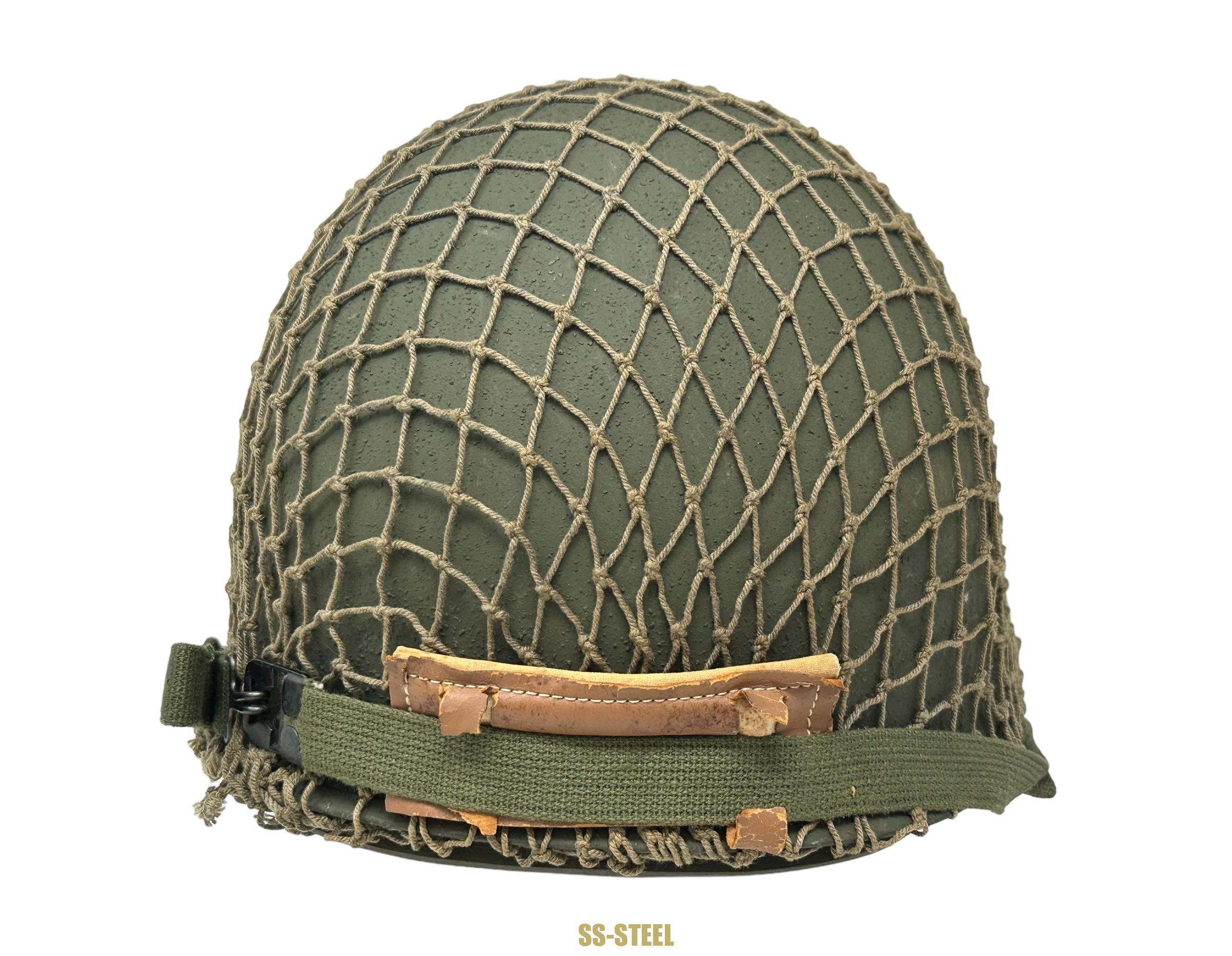 UNISSUED Netted US M1 Helmet - Image 6