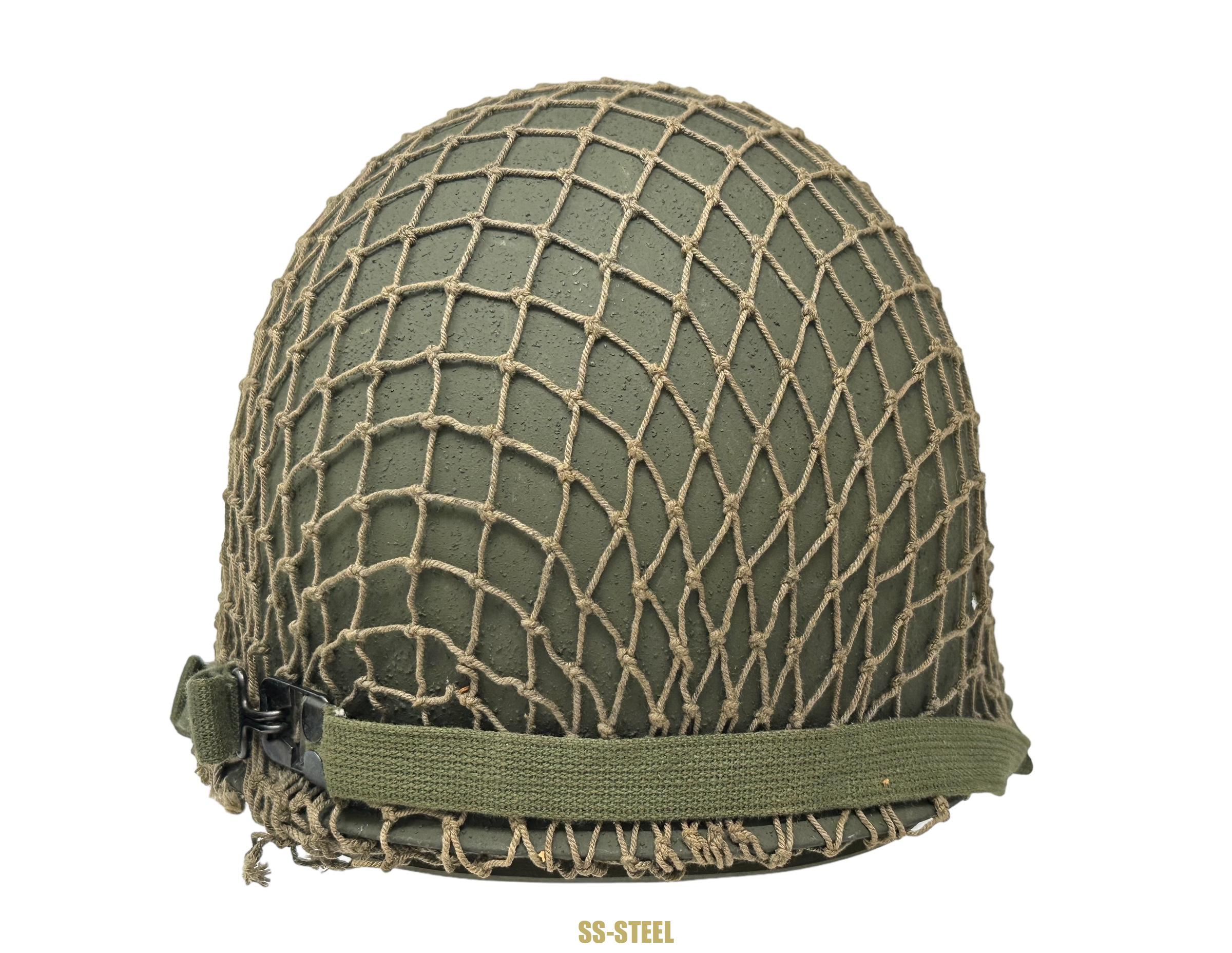 UNISSUED Netted US M1 Helmet - Image 7