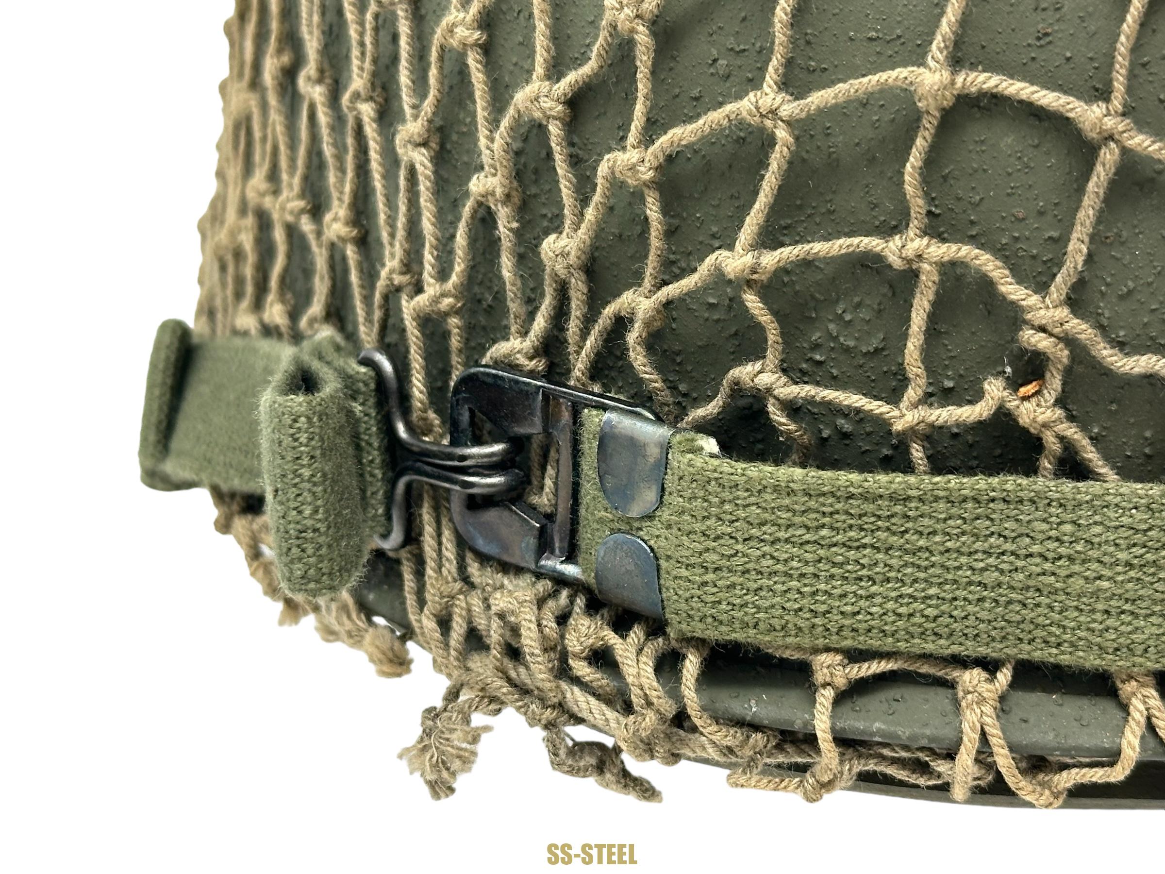 UNISSUED Netted US M1 Helmet - Image 8